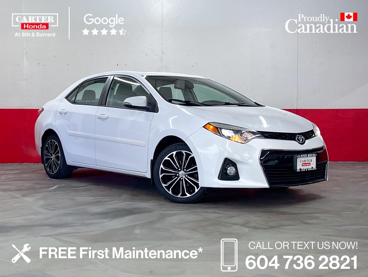 Used 2015 Toyota Corolla S w/Premium Package | Alloy Wheels/Pwr Seats for sale in Vancouver, BC
