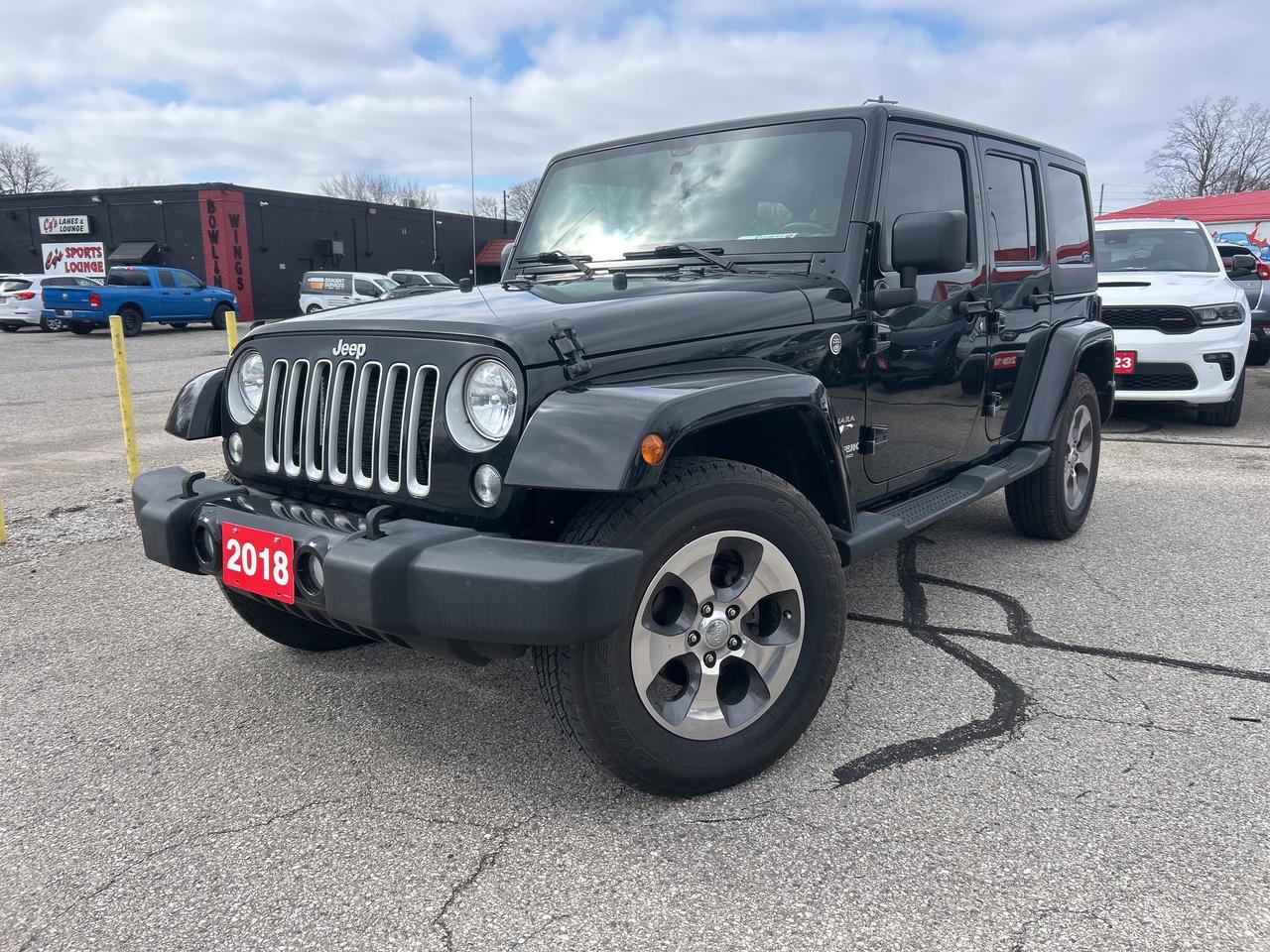 2018 Jeep Wrangler JK Unlimited SAHARA, CLEAN CARFAX, REMOTE START! Photo