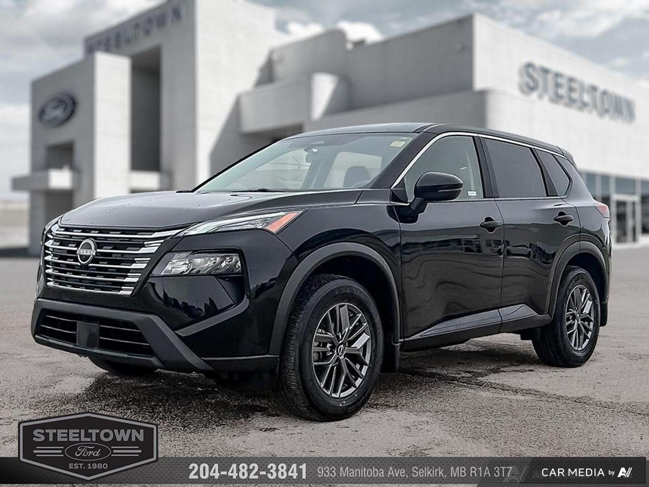 <b>Low Mileage, Alloy Wheels,  Heated Seats,  Heated Steering Wheel,  Mobile Hotspot,  Remote Start!</b><br> <br> We value your TIME, we wont waste it or your gas is on us!   We offer extended test drives and if you cant make it out to us we will come straight to you!<br><br><br> <br>This 2024 Rogue aims to exhilarate the soul and satisfy the need for a dependable family hauler. This 2024 Nissan Rogue is for sale today in Selkirk. <br> <br>Nissan was out for more than designing a good crossover in this 2024 Rogue. They were designing an experience. Whether your adventure takes you on a winding mountain path or finding the secrets within the city limits, this Rogue is up for it all. Spirited and refined with space for all your cargo and the biggest personalities, this Rogue is an easy choice for your next family vehicle. This low mileage SUV has just 23,055 km. Its Black in colour. It has an Automatic transmission and is powered by a 201HP 1.5L 3 Cylinder Engine. <br> <br> Our Rogues trim level is S. Standard features on this Rogue S include heated front heats, a heated leather steering wheel, mobile hotspot internet access, proximity key with remote engine start, dual-zone climate control, and an 8-inch infotainment screen with Apple CarPlay, and Android Auto. Safety features also include lane departure warning, blind spot detection, front and rear collision mitigation, and rear parking sensors. This vehicle has been upgraded with the following features: Alloy Wheels, Heated Seats, Heated Steering Wheel, Mobile Hotspot, Remote Start, Lane Departure Warning, Blind Spot Warning.<br> <br>To apply right now for financing use this link: <a href=http://www.steeltownford.com/?https://CreditOnline.dealertrack.ca/Web/Default.aspx?Token=bf62ebad-31a4-49e3-93be-9b163c26b54c&La target=_blank>http://www.steeltownford.com/?https://CreditOnline.dealertrack.ca/Web/Default.aspx?Token=bf62ebad-31a4-49e3-93be-9b163c26b54c&La</a><br><br> <br/><br>Family owned and operated in Selkirk for 35 Years.  <br>Steeltown Ford is located just 20 minutes North of the Perimeter Hwy, with an onsite banking center that offers free consultations. <br>Ask about our special dealer rates available through all major banks and credit unions.<br><br><br>Steeltown Ford Protect Plus includes:<br>- Life Time Tire Warranty <br>Cars cost less in Selkirk <br><br>Dealer Permit # 1039<br><br><br> Come by and check out our fleet of 90+ used cars and trucks and 180+ new cars and trucks for sale in Selkirk.  o~o