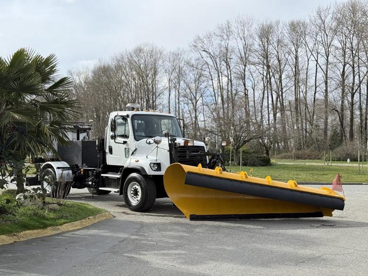 This 2016 Freightliner 108SD plow truck is powered by a Cummins 8.9L inline-6 diesel paired with a 10-speed manual transmission and rear-wheel drive, and is equipped with air brakes for heavy-duty operation. It features a rear differential lock and switch panel for auxiliary controls, along with air conditioning and heat, AM/FM radio, and power windows and door locks. Finished in white with a black cloth interior, this truck offers a straightforward and capable setup suitable for municipal, highway, or commercial snow removal applications. This item is currently OFFSITE. You must register an appointment with our office to schedule an offsite viewing. Appointments must be made a minimum of one business day in advance (and as defined by the days that Repo.com is open for business) before your appointment can be scheduled and confirmed. We may, at our own discretion, instead opt to transport smaller items to Repo.coms main yard for viewing purposes.  $75,850.00 plus $375 processing fee, $76,225.00 total payment obligation before taxes.  Listing report, warranty, contract commitment cancellation fee, financing available on approved credit (some limitations and exceptions may apply). All above specifications and information is considered to be accurate but is not guaranteed and no opinion or advice is given as to whether this item should be purchased. We do not allow test drives due to theft, fraud, acts of vandalism and undetectable impaired driving. Instead we provide the following benefits: Complimentary Warranty (with options to extend), Limited Money Back Satisfaction Guarantee on Fully Completed Contracts, Contract Commitment Cancellation, and an Open-Ended Sell-Back Option. Ask seller for details or call 604-522-REPO(7376) to confirm listing availability.