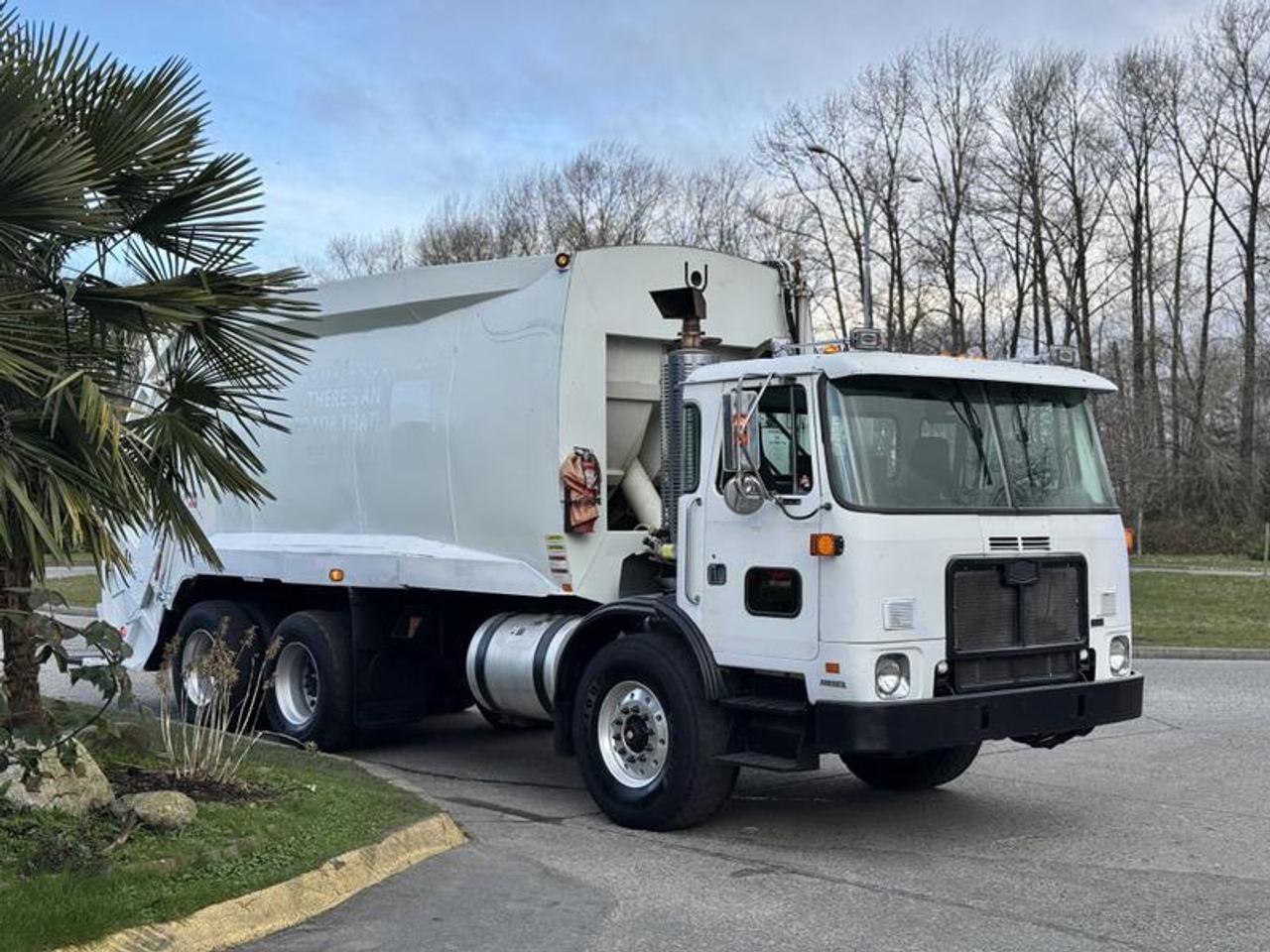 This 2010 Autocar Xpeditor tandem compactor garbage truck is powered by a Cummins ISL 8.9L diesel rated at 345 horsepower and 1,150 lb-ft of torque, paired with an Allison 4500 automatic transmission and 6x4 drivetrain. It is equipped with a Meritor 20,000 lb front axle and 44,000 lb rear axles with a 5.29 ratio, and has a GVWR of approximately 29,030 kg. Additional features include a Telma retarder, hydraulic cab tilt, and backup camera to support daily municipal or fleet operations. Finished in white with a black cloth interior, this truck offers a purpose-built setup suitable for waste management or commercial collection applications. This item is currently OFFSITE. You must register an appointment with our office to schedule an offsite viewing. Appointments must be made a minimum of one business day in advance (and as defined by the days that Repo.com is open for business) before your appointment can be scheduled and confirmed. We may, at our own discretion, instead opt to transport smaller items to Repo.coms main yard for viewing purposes.  $78,880.00 plus $375 processing fee, $79,255.00 total payment obligation before taxes.   Listing report, warranty, contract commitment cancellation fee, financing available on approved credit (some limitations and exceptions may apply). All above specifications and information is considered to be accurate but is not guaranteed and no opinion or advice is given as to whether this item should be purchased. We do not allow test drives due to theft, fraud, acts of vandalism and undetectable impaired driving. Instead we provide the following benefits: Complimentary Warranty (with options to extend), Limited Money Back Satisfaction Guarantee on Fully Completed Contracts, Contract Commitment Cancellation, and an Open-Ended Sell-Back Option. Ask seller for details or call 604-522-REPO(7376) to confirm listing availability.