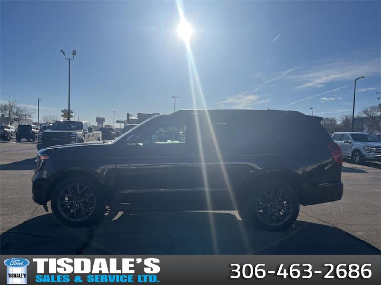 <b>Sunroof,  B&O Premium Audio,  Navigation,  Cooled Seats,  Heated Steering Wheel!</b><br> <br> <br> <br>Check out the large selection of new Fords at Tisdales today!<br> <br>The 2026 Ford Expedition offers flexible seating configurations and cargo space that adapt to both family needs and adventure plans. <br> <br>The 2026 Ford Expedition combines full-size capability, modern technology and versatile design to support whatever your day demands. Inside, the cabin features premium materials, thoughtful layout and seating built for comfort and convenience on every ride. With its confident presence, intelligent features and Fords reputation for capability, the Expedition delivers a luxury-level experience in an SUV built to go the distance.<br> <br>This Agate Black Metallic SUV has an Automatic transmission and is powered by a 400HP 3.5L V6 Cylinder Engine. <br> <br> Our Expeditions trim level is Platinum. This premium full-size SUV combines exceptional towing capability and trailer sway control with a luxurious, connected interior for modern families. Inside, youll find leather-trimmed heated and ventilated front captains chairs with memory settings, a heated leather steering wheel, dual-zone front and rear climate control, a panoramic Vista Roof, and power-folding third-row seating for eight. Tech-forward conveniences like SYNC with Google integration, wireless Apple CarPlay and Android Auto, B&O premium audio, adaptive cruise control with stop-and-go, blind-spot monitoring, lane-keeping assist, reverse brake assist, a 360° camera system, and smart device remote start ensure every journey is effortless and safe. This vehicle has been upgraded with the following features: Sunroof, B&O Premium Audio, Navigation, Cooled Seats, Heated Steering Wheel, Navigation, Power Liftgate.<br><br> View the original window sticker for this vehicle with this url <b><a href=http://www.windowsticker.forddirect.com/windowsticker.pdf?vin=1FMJU1M86TEA40617 target=_blank>http://www.windowsticker.forddirect.com/windowsticker.pdf?vin=1FMJU1M86TEA40617</a></b>.<br> <br>To apply right now for financing use this link: <a href=http://www.tisdales.com/shopping-tools/apply-for-credit.html target=_blank>http://www.tisdales.com/shopping-tools/apply-for-credit.html</a><br><br> <br/>    5.49% financing for 84 months. <br> Buy this vehicle now for the lowest bi-weekly payment of <b>$726.00</b> with $0 down for 84 months @ 5.49% APR O.A.C. ( Plus applicable taxes -  $699 administration fee included in sale price.    / Federal Luxury Tax of $1602.00 included.).  Incentives expire 2026-04-30.  See dealer for details. <br> <br>Tisdales is not your standard dealership. Sales consultants are available to discuss what vehicle would best suit the customer and their lifestyle, and if a certain vehicle isnt readily available on the lot, one will be brought in.<br> Come by and check out our fleet of 20+ used cars and trucks and 70+ new cars and trucks for sale in Kindersley.  o~o