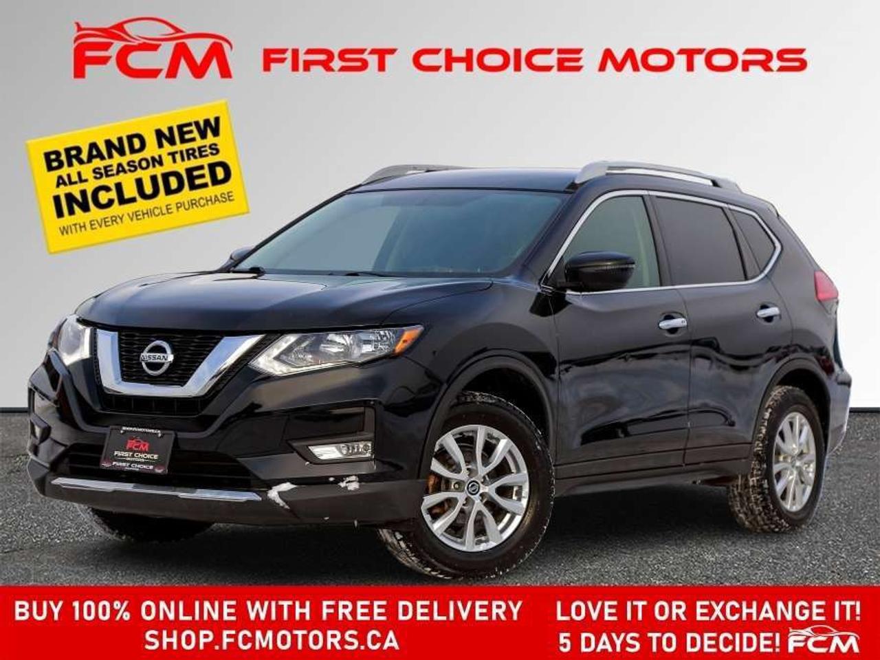 ** ** SPECIAL LIMITED TIME OFFER ** ** PURCHASE ANY VEHICLE THIS WEEK AND RECEIVE 4 BRAND-NEW ALL-SEASON TIRES AT NO ADDITIONAL COST!!! DONT MISS THIS EXCLUSIVE CHANCE TO UPGRADE YOUR RIDE AND STAY PREPARED FOR ANY WEATHER!!!       EXCITING NEWS FROM FIRST CHOICE MOTORS! Our brand-new online showroom is now open to the public, bringing the ultimate car shopping experience right to your fingertips! Enjoy a 100% online car shopping experience, with over 500 certified vehicles in stock, comprehensive protection plans, and thousands of new auto parts & accessories available! Plus, for a limited time, were offering FREE deliveries across Ontario on all vehicle purchases! Dont miss outvisit Shop.fcmotors.ca to find and upgrade your perfect vehicle today!      Welcome to First Choice Motors, the largest car dealership in Toronto of pre-owned cars, SUVs, and vans priced between $5000-$15,000. With an impressive inventory of over 300 vehicles in stock, we are dedicated to providing our customers with a vast selection of affordable and reliable options.       Were thrilled to offer a used 2017 Nissan Rogue SV, black color with 107,000km (STK#9643) This vehicle was $14990 NOW ON SALE FOR $12990. It is equipped with the following features:   - Automatic Transmission   - Heated seats   - All wheel drive   - Bluetooth   - Reverse camera   - Alloy wheels   - Power windows   - Power locks   - Power mirrors   - Air Conditioning      At First Choice Motors, we believe in providing quality vehicles that our customers can depend on. All our vehicles come with a 36-day FULL COVERAGE warranty. We also offer additional warranty options up to 5 years for our customers who want extra peace of mind.      Furthermore, all our vehicles are sold fully certified with brand new brakes rotors and pads, a fresh oil change, and brand new set of all-season tires installed & balanced. You can be confident that this car is in excellent condition and ready to hit the road.      At First Choice Motors, we believe that everyone deserves a chance to own a reliable and affordable vehicle. Thats why we offer financing options with low interest rates starting at 7.9% O.A.C. Were proud to approve all customers, including those with bad credit, no credit, students, and even 9 socials. Our finance team is dedicated to finding the best financing option for you and making the car buying process as smooth and stress-free as possible.      Our dealership is open 7 days a week to provide you with the best customer service possible. We carry the largest selection of used vehicles for sale under $9990 in all of Ontario. We stock over 300 cars, mostly Hyundai, Chevrolet, Mazda, Honda, Volkswagen, Toyota, Ford, Dodge, Kia, Mitsubishi, Acura, Lexus, and more. With our ongoing sale, you can find your dream car at a price you can afford. Come visit us today and experience why we are the best choice for your next used car purchase!      All prices include $22.00 OMVIC Fee.  Excludes, license plates, ownership registration and ONTARIO HST (13%)   *No Credit Card payments can be accepted for Vehicle Purchases*    *No Credit Card payments can be accepted for Vehicle Purchases*