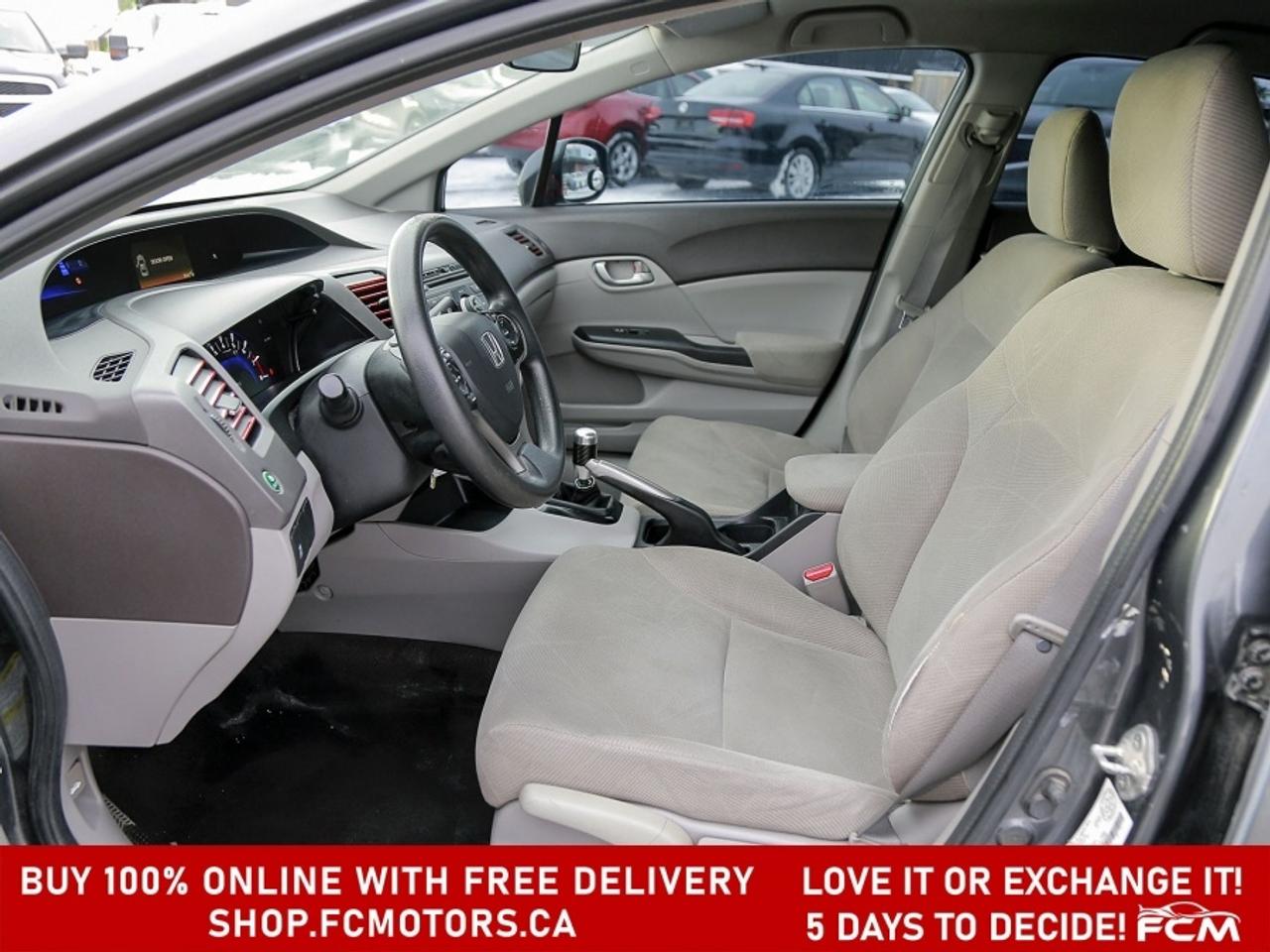 2012 Honda Civic LX ~MANUAL, FULLY CERTIFIED WITH WARRANTY!!!!~ Photo