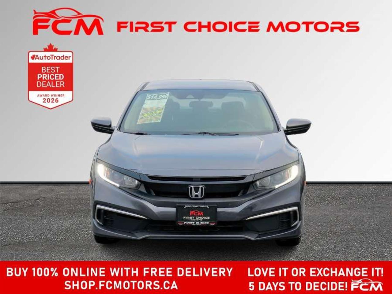2019 Honda Civic LX   FULLY CERTIFIED WITH WARRANTY Photo