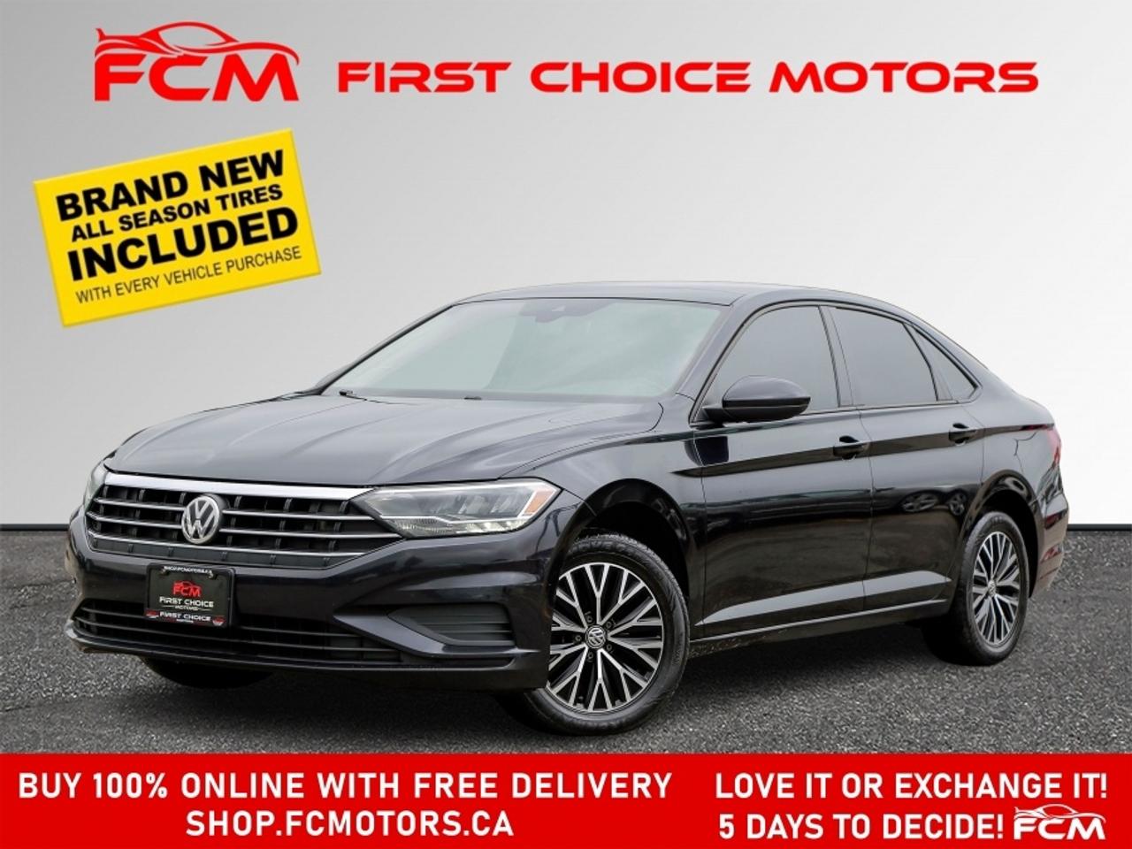 ** ** SPECIAL LIMITED TIME OFFER ** ** PURCHASE ANY VEHICLE THIS WEEK AND RECEIVE 4 BRAND-NEW ALL-SEASON TIRES AT NO ADDITIONAL COST!!! DONT MISS THIS EXCLUSIVE CHANCE TO UPGRADE YOUR RIDE AND STAY PREPARED FOR ANY WEATHER!!!       EXCITING NEWS FROM FIRST CHOICE MOTORS! Our brand-new online showroom is now open to the public, bringing the ultimate car shopping experience right to your fingertips! Enjoy a 100% online car shopping experience, with over 500 certified vehicles in stock, comprehensive protection plans, and thousands of new auto parts & accessories available! Plus, for a limited time, were offering FREE deliveries across Ontario on all vehicle purchases! Dont miss outvisit Shop.fcmotors.ca to find and upgrade your perfect vehicle today!      Welcome to First Choice Motors, the largest car dealership in Toronto of pre-owned cars, SUVs, and vans priced between $5000-$15,000. With an impressive inventory of over 300 vehicles in stock, we are dedicated to providing our customers with a vast selection of affordable and reliable options.       Were thrilled to offer a used 2021 Volkswagen Jetta HIGHLINE, black color with 297,000km (STK#9114) This vehicle was $13990 NOW ON SALE FOR $11990. It is equipped with the following features:   - Automatic Transmission   - Leather Seats   - Sunroof   - Heated seats   - Navigation   - Bluetooth   - Apple CarPlay   - Reverse camera   - Alloy wheels   - Power windows   - Power locks   - Power mirrors   - Air Conditioning      At First Choice Motors, we believe in providing quality vehicles that our customers can depend on. All our vehicles come with a 36-day FULL COVERAGE warranty. We also offer additional warranty options up to 5 years for our customers who want extra peace of mind.      Furthermore, all our vehicles are sold fully certified with brand new brakes rotors and pads, a fresh oil change, and brand new set of all-season tires installed & balanced. You can be confident that this car is in excellent condition and ready to hit the road.      At First Choice Motors, we believe that everyone deserves a chance to own a reliable and affordable vehicle. Thats why we offer financing options with low interest rates starting at 7.9% O.A.C. Were proud to approve all customers, including those with bad credit, no credit, students, and even 9 socials. Our finance team is dedicated to finding the best financing option for you and making the car buying process as smooth and stress-free as possible.      Our dealership is open 7 days a week to provide you with the best customer service possible. We carry the largest selection of used vehicles for sale under $9990 in all of Ontario. We stock over 300 cars, mostly Hyundai, Chevrolet, Mazda, Honda, Volkswagen, Toyota, Ford, Dodge, Kia, Mitsubishi, Acura, Lexus, and more. With our ongoing sale, you can find your dream car at a price you can afford. Come visit us today and experience why we are the best choice for your next used car purchase!      All prices exclude a $10 OMVIC fee, license plates & registration  and ONTARIO HST (13%)    *No Credit Card payments can be accepted for Vehicle Purchases*