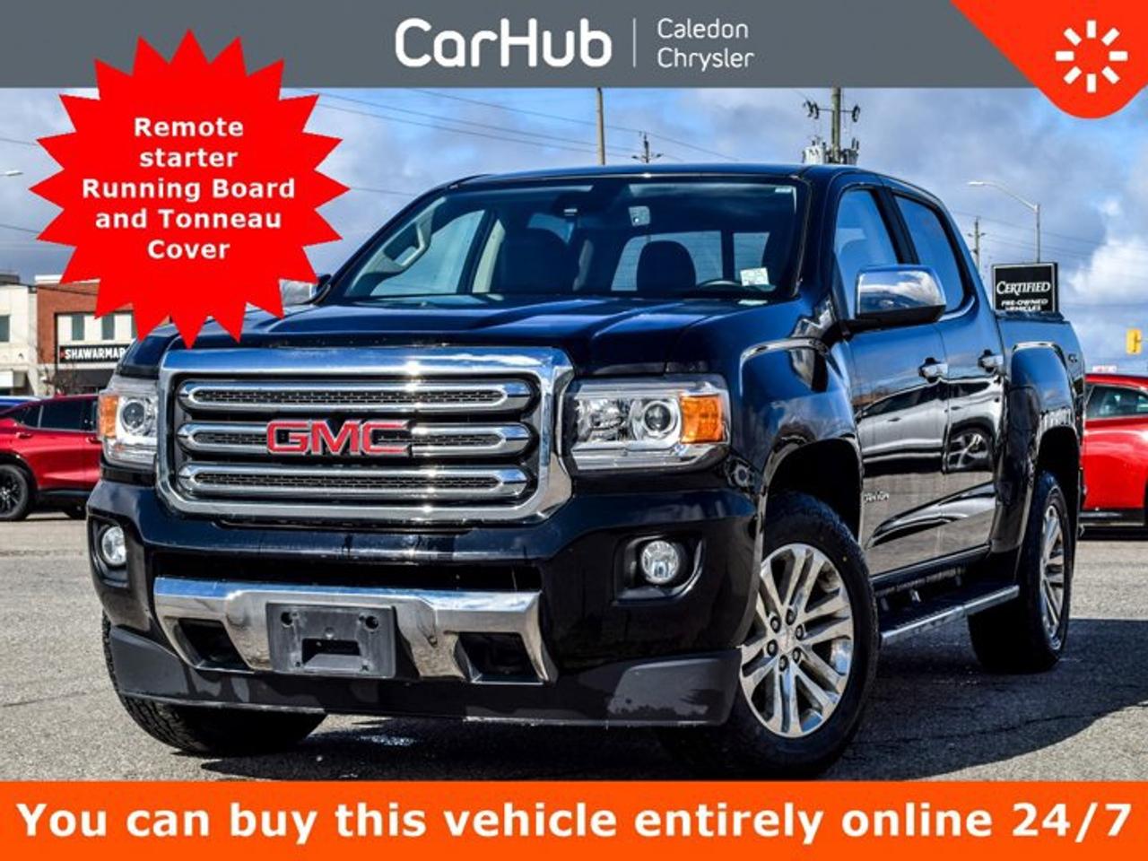 <p>This GMC Canyon has a powerful Gas V6 3.6L/222 engine powering this Automatic transmission. KBB.com Best Resale Value Awards. Only 103,720 Miles! ENGINE, 3.6L DI DOHC V6 VVT (308 hp [230.0 kW] @ 6800 rpm, 275 lb-ft of torque [373 N-m] @ 4000 rpm) (STD), Windows, power with driver Express-Up and Down, Window, rear-sliding, manual.Our advertised prices are for consumers (i.e. end users) only.</p><p>Clean Carfax </p><p>This vehicle also has only had one owner and Clean Carfax </p><p> </p><p> </p><p>This GMC Canyon Features the Following Options <br />Navigation</p><p>Rear Vision Camera</p><p>Remote vehicle starter system</p><p>Running Board and Tonneau Cover</p><p>Seats, heated driver and front passenger</p><p>4G LTE and built-in Wi-Fi hotspot connects to the Internet;</p><p>Audio system, 8 Diagonal Colour Touch Screen with IntelliLink, AM/FM/SiriusXM with USB ports and auxiliary jack, Bluetooth streaming audio for music and most phones, hands-free smartphone integration, voice-activated technology for radio and phone; and Shop with the ability to browse, select and install apps to your vehicle. You can customize your content with audio, weather and more.,Audio system feature, USB port, located on instrument panel, Audio system feature, USB port, located inside centre console, Wheels, 18 x 8.5 (45.7 cm x 21.6 cm) polished cast aluminum, Wheel, spare, 16 x 7 (40.6 cm x 17.8 cm) steel, Visors, driver and front passenger illuminated sliding vanity mirrors, Transmission, 8-speed automatic, Transfer case, electric, 2-speed Autotrac, Traction control, electronic, Tow/Haul Mode (Included and only available with (LGZ) 3.6L DI DOHC V6 engine or (LWN) 2.8L Duramax Turbo- Diesel engine. Standard on Crew Cab Long Box models.), Tires, P265/60R18 all-season, blackwall, Tire, spare P265/70R16 all-season, blackwall, Tire Pressure Monitor System.</p><p> </p><p> </p><p>Drive Happy with CarHub<br />*** All-inclusive, upfront prices -- no haggling, negotiations, pressure, or games</p><p>*** Purchase or lease a vehicle and receive a $1000 CarHub Rewards card for service</p><p>*** Purchase this vehicle fully online on CarHub websites</p><p> </p><p>Transparency Statement<br />Online prices and payments are for finance purchases -- please note there is a $850 finance/lease fee. Cash purchases for used vehicles have a $2,350 surcharge (the finance price + $2,350), however cash purchases for new vehicles only have tax and licensing extra -- no surcharge. NEW vehicles priced at over $100,000 including add-ons or accessories are subject to the additional federal luxury tax. While every effort is taken to avoid errors, technical or human error can occur, so please confirm vehicle features, options, materials, and other specs with your CarHub representative. This can easily be done by calling us or by visiting us at the dealership. CarHub used vehicles come standard with 1 key. If we receive more than one key from the previous owner, we include them with the vehicle. Additional keys may be purchased at the time of sale. Ask your Product Advisor for more details. Payments are only estimates derived from a standard term/rate on approved credit. Terms, rates and payments may vary. Prices, rates and payments are subject to change without notice. Please see our website for more details.</p>
