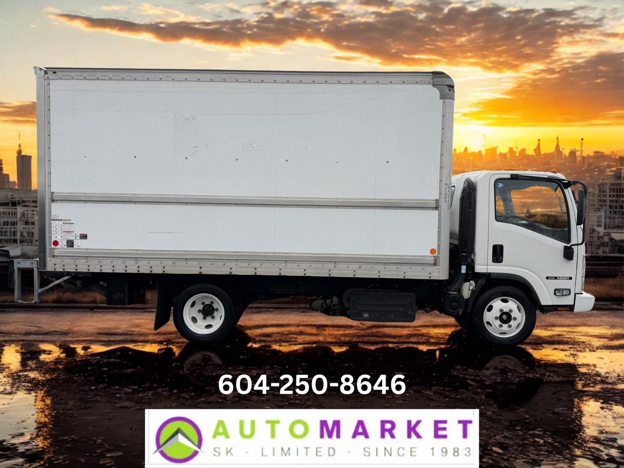 CALL OR TEXT KARL @ 6-0-4-2-5-0-8-6-4-6 FOR INFO & TO CONFIRM WHICH LOCATION.<br /><br />BEAUTIFUL ISUZU NQR 16 FOOT LONG CUBE VAN WITH DELUXE POWER TAILGATE. 17950LB GVW THROUGH THE SHOP, FULLY INSPECTED WITH A FRESH COMMERCIAL VEHICLE INSPECTION JUST DONE. 4 BRAND NEW TIRES ON THE REAR, THE FRONTS ARE FINE. BRAKES ARE IN GREAT SHAPE, IT NEEDS NOTHING. THIS UNIT IS READY TO GO TO WORK MAKING MONEY FOR YOU! COMMERCIAL LEASING & FINANCING AVAILABLE OAC.&nbsp;<br /><br />2 LOCATIONS TO SERVE YOU, BE SURE TO CALL FIRST TO CONFIRM WHERE THE VEHICLE IS.<br /><br />We are a family owned and operated business for 40 years. Since 1983 we have been committed to offering outstanding vehicles backed by exceptional customer service, now and in the future. Whatever your specific needs may be, we will custom tailor your purchase exactly how you want or need it to be. All you have to do is give us a call and we will happily walk you through all the steps with no stress and no pressure.<br /><br />&nbsp; &nbsp; &nbsp; &nbsp; &nbsp; &nbsp; &nbsp; &nbsp; &nbsp; &nbsp; &nbsp; &nbsp; &nbsp; &nbsp; &nbsp; &nbsp; &nbsp; &nbsp; &nbsp; &nbsp; &nbsp; &nbsp; WE ARE THE HOUSE OF YES!<br /><br />ADDITIONAL BENEFITS WHEN BUYING FROM SK AUTOMARKET:<br /><br />-ON SITE FINANCING THROUGH OUR 17 AFFILIATED BANKS AND VEHICLE&nbsp; &nbsp; &nbsp; &nbsp; &nbsp; &nbsp; &nbsp; &nbsp; &nbsp; &nbsp; &nbsp; &nbsp; &nbsp; &nbsp; &nbsp; &nbsp; &nbsp; &nbsp; &nbsp; &nbsp; &nbsp; &nbsp; &nbsp; &nbsp; &nbsp; &nbsp;FINANCE COMPANIES.<br />-IN HOUSE LEASE TO OWN PROGRAM.<br />-EVERY VEHICLE HAS UNDERGONE A 120 POINT COMPREHENSIVE INSPECTION.<br />-EVERY PURCHASE INCLUDES A FREE POWERTRAIN WARRANTY.<br />-EVERY VEHICLE INCLUDES A CARFAX AND ICBC DAMAGE REPORT.<br />-EVERY VEHICLE IS GUARANTEED LIEN FREE.<br />-DISCOUNTED RATES ON PARTS AND SERVICE FOR YOUR NEW CAR AND ANY OTHER&nbsp; &nbsp;FAMILY CARS THAT NEED WORK NOW AND IN THE FUTURE.<br />-40 YEARS IN THE VEHICLE SALES INDUSTRY.<br />-A+++ MEMBER OF THE BETTER BUSINESS BUREAU.<br />-RATED&nbsp;TOP DEALER BY CARGURUS 8 YEARS IN A ROW<br />-MEMBER&nbsp;IN GOOD STANDING WITH THE VEHICLE SALES AUTHORITY OF BRITISH&nbsp; &nbsp;COLUMBIA.<br />-MEMBER OF THE AUTOMOTIVE RETAILERS ASSOCIATION.<br />-COMMITTED CONTRIBUTOR TO OUR LOCAL COMMUNITY AND THE RESIDENTS OF BC.<br /> This vehicle has been Fully Inspected, Certified and Qualifies for Our Free Extended Warranty.Don't forget to ask about our Great Finance and Lease Rates. We also have a Options for Buy Here Pay Here and Lease to Own for Good Customers in Bad Situations. 2 locations to help you, White Rock and Langley. Be sure to call before you come to confirm the vehicles location and availability or look us up at www.automarketsales.com. White Rock 604-542-4970 and Langley 604-533-1310. Serving Surrey, Delta, Langley, Richmond, Vancouver, all of BC and western Canada. Financing & leasing available. CALL SK AUTOMARKET LTD. 6045424970. Call us toll-free at 1 877 813-6807. $999 Documentation fee (negotiable) and applicable taxes are in addition to advertised prices. LANGLEY LOCATION DEALER# 40038 S. SURREY LOCATION DEALER #9987