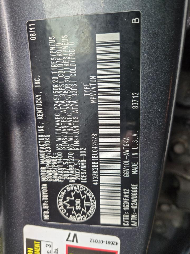 2011 Toyota Venza  Photo