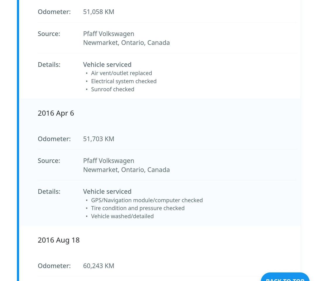 2012 Volkswagen Tiguan Crazy Service Records Photo