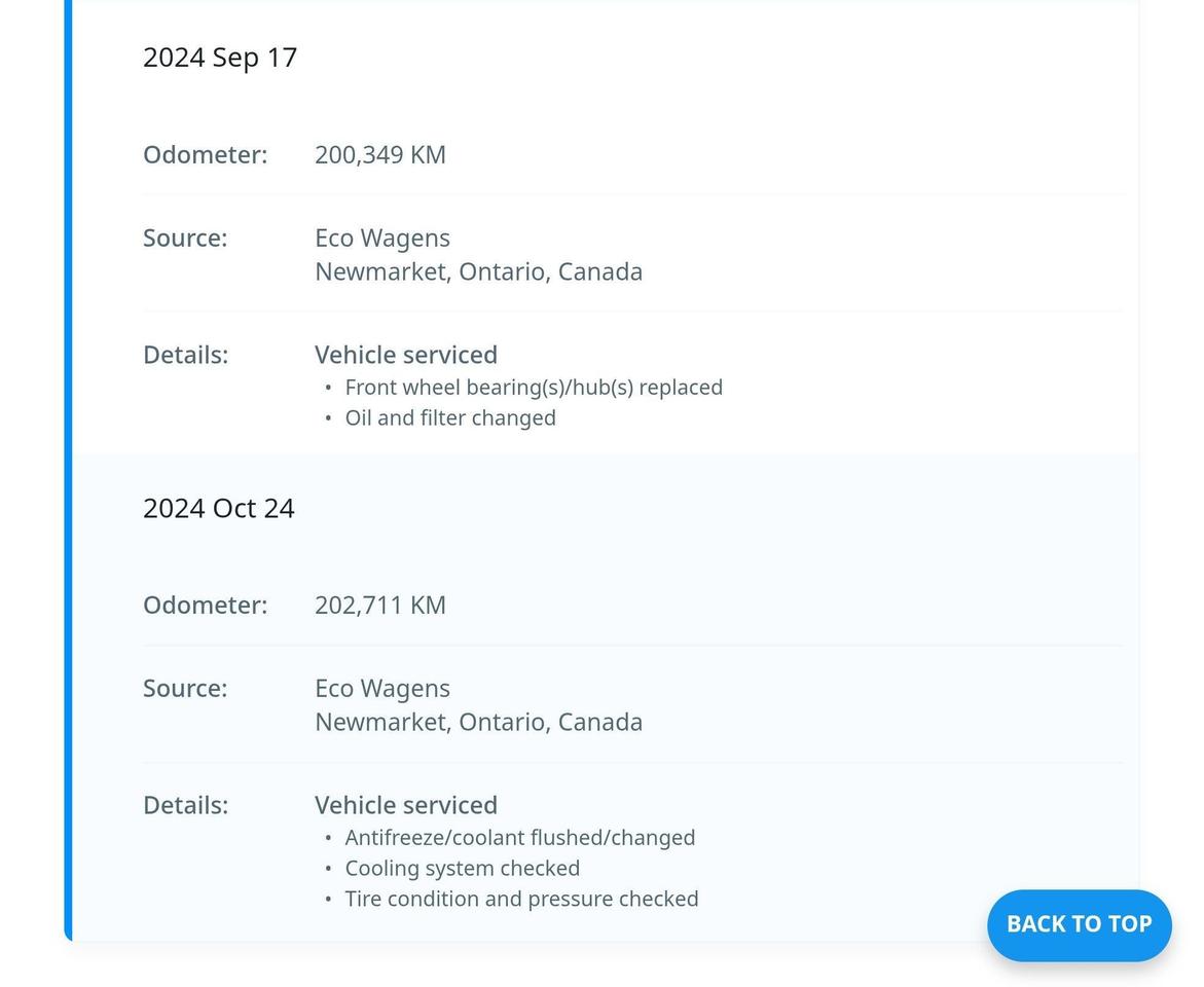 2012 Volkswagen Tiguan Crazy Service Records Photo