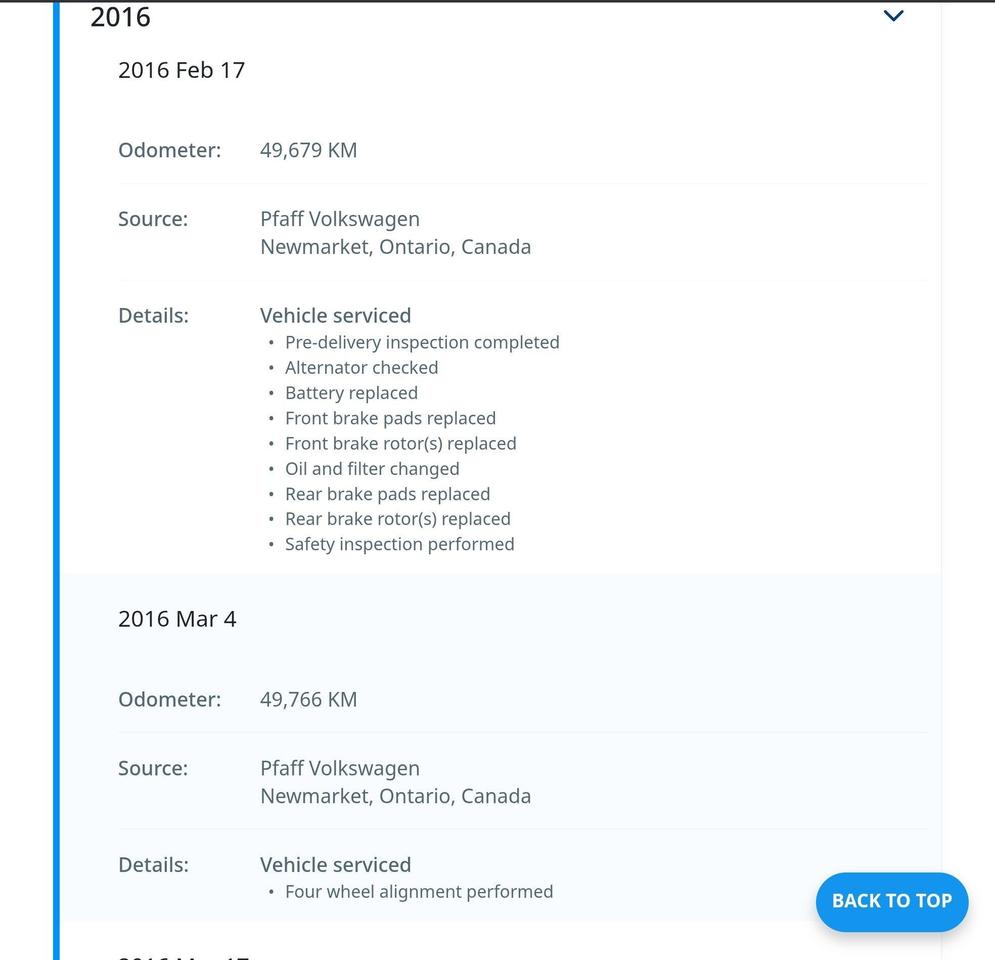 2012 Volkswagen Tiguan Crazy Service Records Photo