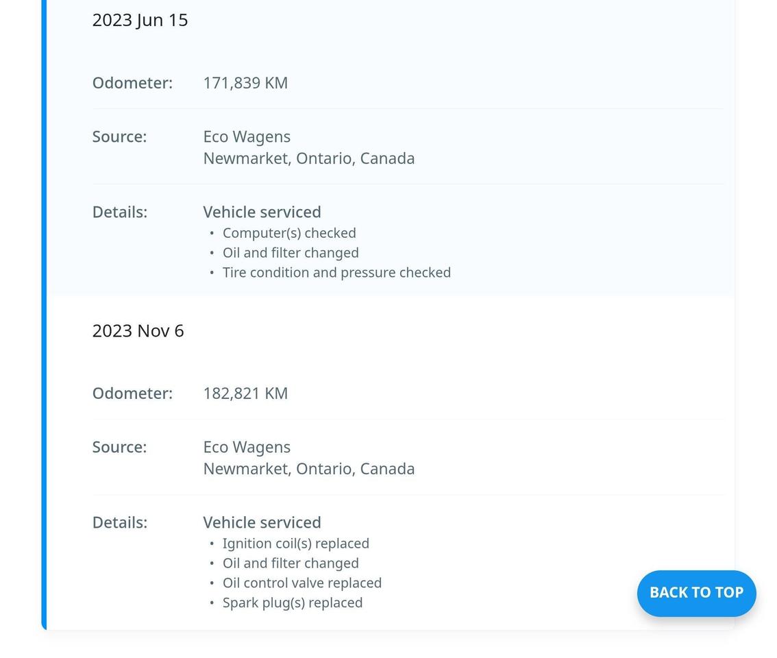 2012 Volkswagen Tiguan Crazy Service Records Photo