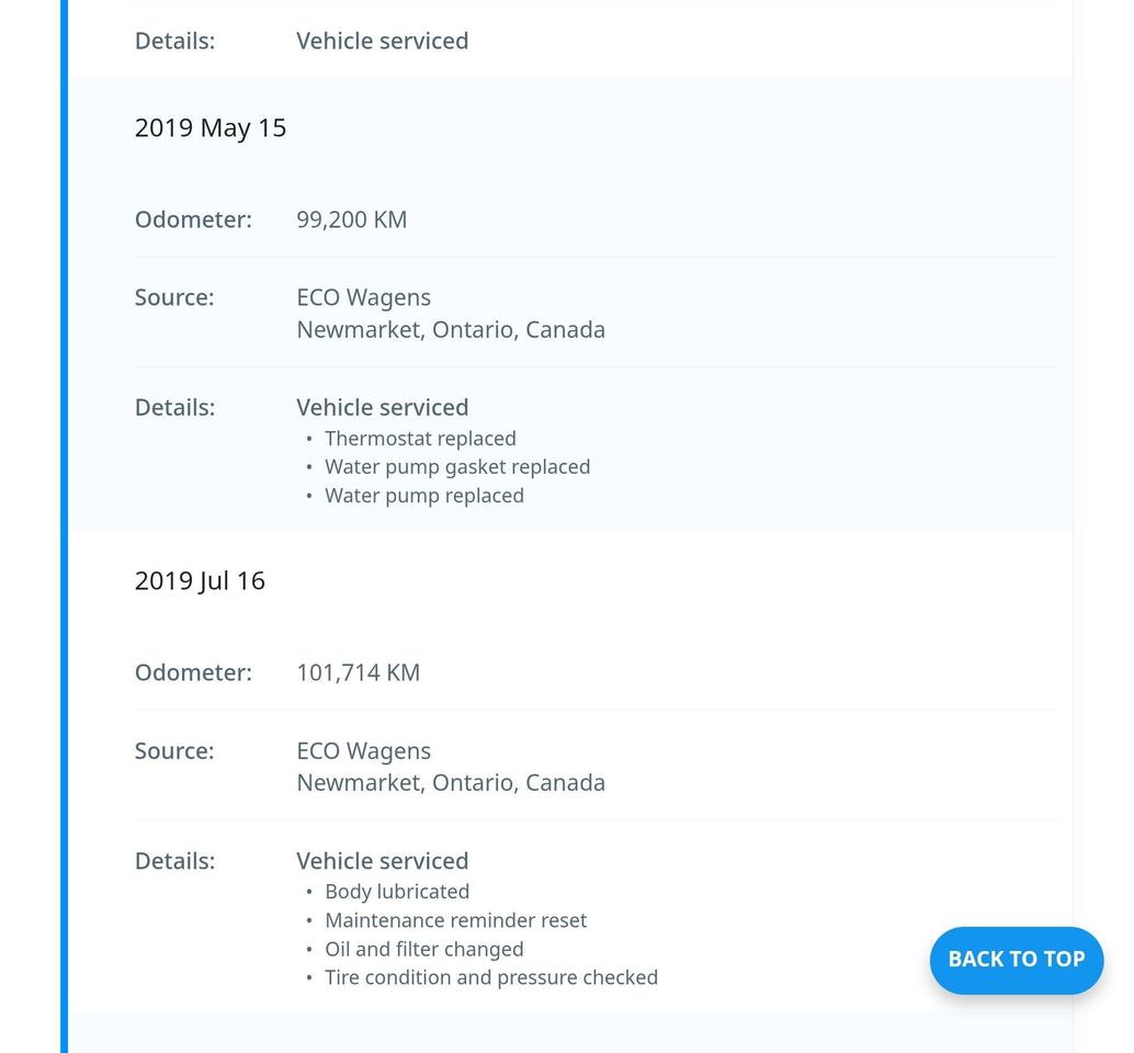 2012 Volkswagen Tiguan Crazy Service Records Photo