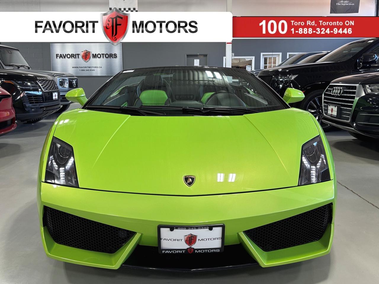 **WINTER SPECIAL!**  - - > | NO LUXURY TAX | < - - FEATURING : V10 POWERED, LP560-4 AWD, POWER CONVERTIBLE ROOF, AFTERMARKET ALPINE TOUCHSCREEN, POWERFUL EXHAUST, LIME GREEN BRAKE CALIPERS, CARBON INTERIOR TRIMS, CARBON HANDBRAKE HANDLE, CARBON DOORHANDLES, CARBON AND LEATHER STEERING WHEEL, PADDLE SHIFTERS, HIGHLY EQUIPPED, EXTREMELY CLEAN! FINISHED IN LIME GREEN ON MATCHING LIME GREEN INTERIOR, LAMBORGHINI CROSS STITCHED LEATHER SEATS, BACKUP CAMERA, AM, FM, SATELLITE RADIO, HDMI, AUX, PANDORA, AND MUCH MORE!!!


**As per OMVIC regulations, this vehicle is not drivable, not certified and not e-tested. Certification is available for $899.** All our vehicles are in excellent condition and have been fully inspected by an in-house licensed mechanic.


The advertised price is a finance only price, if you wish to purchase the vehicle for cash additional $2,000 surcharge will apply. Applicable prices and special offers are subject to change with or without notice and shall be at the full discretion of Favorit Motors.