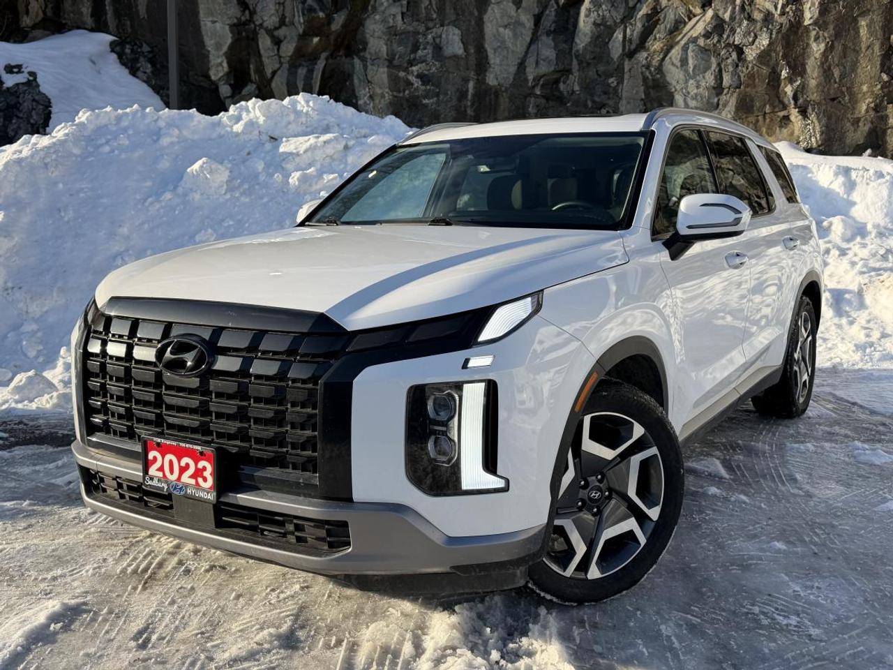 Spacious Comfort. Everyday Confidence. 2023 Hyundai Palisade Preferred 8-Passenger AWD

Step into a full-size SUV designed for families and real life with this 2023 Hyundai Palisade Preferred 8-Passenger AWD. With its bold styling, smooth ride, and generous space, the Palisade delivers comfort and versatility for everything from daily commutes to weekend getaways.

Under the hood, a capable and refined engine paired with all-wheel drive provides steady performance and dependable traction through changing road and weather conditions. Whether youre navigating city streets, cruising highways, or handling winter roads, this Palisade offers a composed and confident driving experience.

Inside, the Preferred trim offers a thoughtfully designed cabin with comfort and convenience in mind. Seating for eight provides flexibility for families or groups, while heated seats, a user-friendly infotainment system with smartphone connectivity, and advanced driver-assist features help keep everyone comfortable, connected, and safe. The spacious interior and flexible cargo area make it easy to adapt to passengers, gear, or both.

With its strong presence, refined interior, and all-season capability, the 2023 Hyundai Palisade Preferred 8-Passenger AWD is more than just a large SUV. Its a dependable and versatile choice for drivers who need space without sacrificing comfort or confidence.

Roomy, capable, and ready for the road ahead. This is family driving made right.

At Sudbury Hyundai, we believe in more than just selling cars; we believe in fair value, checked daily against the province to ensure it stays competitive. No games, no hidden fees, just transparency as clear as a Northern sky.

Our sales consultants? Theyre guides, not commission driven salespeople. No commission means no pressure, just genuine service to help you find exactly what youre looking for.

Come in today and experience the difference.