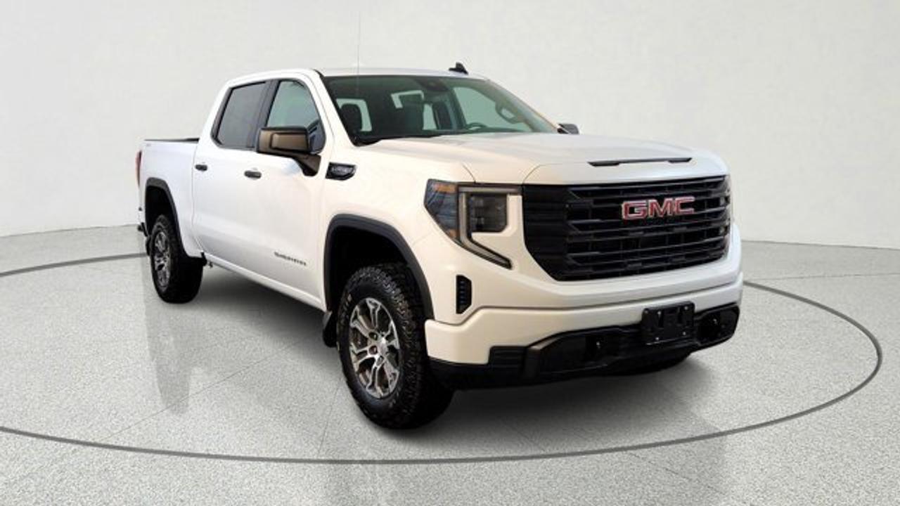 The 2026 GMC Sierra 1500 Pro offers a robust foundation with its 5.3 L V8 engine with an 8-speed automatic transmission, plus practical work-ready features like 12 cargo tie-downs and a 12 V front power outlet that make it an ideal choice for both job-site grit and everyday driving. Its capability is be further enhanced with the eye-catching Graphite Edition package, while the high-strength steel bed and the MultiPro tailgate add versatility for hauling and outdoor tasks. This model also comes with en enhanced suspension package along with a 2-inch lift.