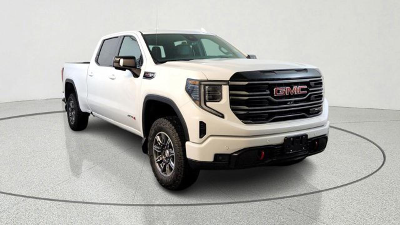 The 2026 GMC Sierra 1500 AT4 brings a serious dose of off-road capability to the full-sized pickup segment, featuring a factory-installed 2-inch suspension lift with off-road tuned components and Rancho monotube shocks. Under the hood it pairs the rugged 6.2 litre engine with a 10-speed automatic transmission. Inside, the cabin features premium touches like perforated leather front seats in Jet Black with Kalahari accents, a 13.4-inch touchscreen infotainment system with Google Built-In and a power sunroof.
