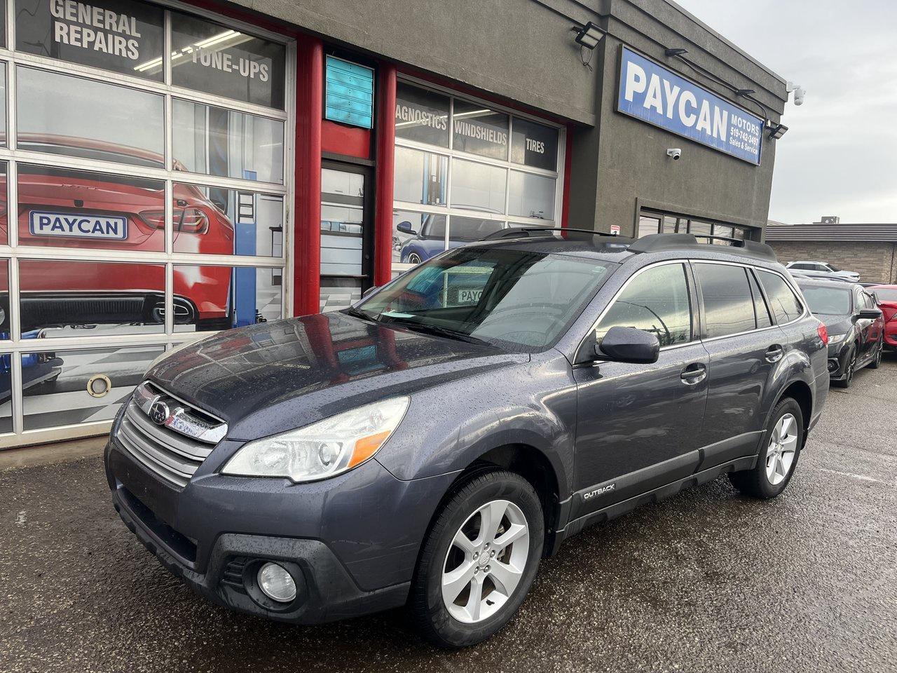 <p>HERE IS A NICE CLEAN RUST FREE WELL MAINTAINED AWD SUBARU THAT LOOKS AND DRIVES GREAT AND SOLD CERTIFIED COME FOR TEST DRIVE OR CALL 5195706463 FOR AN APPOINTMENT .TO SEE ALL OUR INVENTORY PLS GO TO PAYCANMOTORS.CA</p>