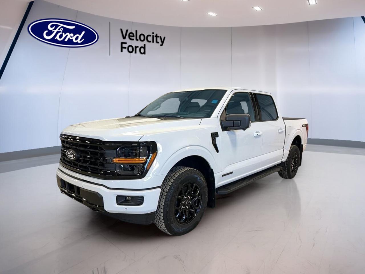 The brand new 2026 Ford F-150 XLT 4WD SuperCrew 5.5 Box is ready for work, family duty, and weekend towing at Velocity Ford in Moose Jaw. Finished in White with a Black interior, this full-size pickup brings proven capability, four full doors, and practical comfort together in one confident package.

Built with a 3.5-litre unleaded engine and automatic transmission, this new Ford truck delivers the strength drivers expect from an F-150. Four-wheel drive adds sure-footed traction for changing Prairie weather, gravel roads, job sites, and winter travel, while the SuperCrew cab gives passengers generous room to stretch out.

FEATURES OF THE F-150 XLT 4WD SuperCrew 5.5 Box

»» Brand new full-size four-door pickup
»» White exterior with Black interior
»» Automatic transmission with dual shift mode
»» 3.5-litre unleaded engine with four-wheel drive

TRUCK FEATURES

»» Towing capacity rated at 4,671 kg
»» 5.5-foot box supports daily hauling
»» Rear tow hook adds useful utility
»» Off-road tires aid rough surface traction

ADVANCED SAFETY FEATURES

»» Backup camera helps when reversing
»» Blind spot monitor boosts lane awareness
»» Lane departure warning supports safer travel
»» Side and head airbags add protection

The 2026 Ford F-150 XLT 4WD SuperCrew 5.5 Box also includes key safety and control features that help build driver confidence every day. Anti-lock braking, stability control, child safety locks, tire pressure monitoring, automatic headlights, and passenger airbag sensing all support secure driving in busy traffic and changing road conditions.

PERFORMANCE AND EFFICIENCY

»» 3.5-litre unleaded engine delivers strong power
»» Automatic transmission supports smooth shifting
»» Four-wheel drive improves year-round traction
»» Cruise control helps on highway drives

This setup gives the 2026 Ford F-150 XLT 4WD SuperCrew 5.5 Box a balanced feel for commuting, towing, and everyday use. Power steering helps keep handling easy in town, while the dual shift mode transmission adds extra control when road or load conditions call for it.

COMFORT AND CONVENIENCE

»» Front air conditioning keeps cabin comfortable
»» Power windows add daily convenience
»» Heated mirrors help in cold weather
»» Driver lumbar support aids comfort

Inside, the 2026 Ford F-150 XLT 4WD SuperCrew 5.5 Box is designed for everyday ease. Adjustable steering, illuminated vanity mirrors, electric mirrors, tinted windows, rear window defroster, automatic door locks, and rear access to the cargo area all add practical value for drivers and passengers alike.

TECHNONOLGY AND CONNECTIVITY

»» Bluetooth integration supports hands-free calling
»» WiFi hotspot keeps devices connected
»» Satellite radio expands entertainment choices
»» Steering wheel audio controls simplify use

The cabin of the 2026 Ford F-150 XLT 4WD SuperCrew 5.5 Box keeps key functions close at hand. Clear controls, connected features, and useful media options help make long drives, work travel, and family use more enjoyable without adding unnecessary complexity.

CARGO SPACE

»» 5.5-foot box handles daily gear
»» Rear trunk access aids loading ease
»» Spare tire adds roadside readiness
»» SuperCrew cab supports passenger and cargo flexibility

WHAT OTHER OWNERS LIKE

»» Strong towing ability for work needs
»» Spacious cabin for family comfort
»» Useful technology that feels easy
»» Four-wheel drive confidence in winter

This 2026 Ford F-150 XLT 4WD SuperCrew 5.5 Boxs VIN is: 1FTFW3LD7TFA35998.