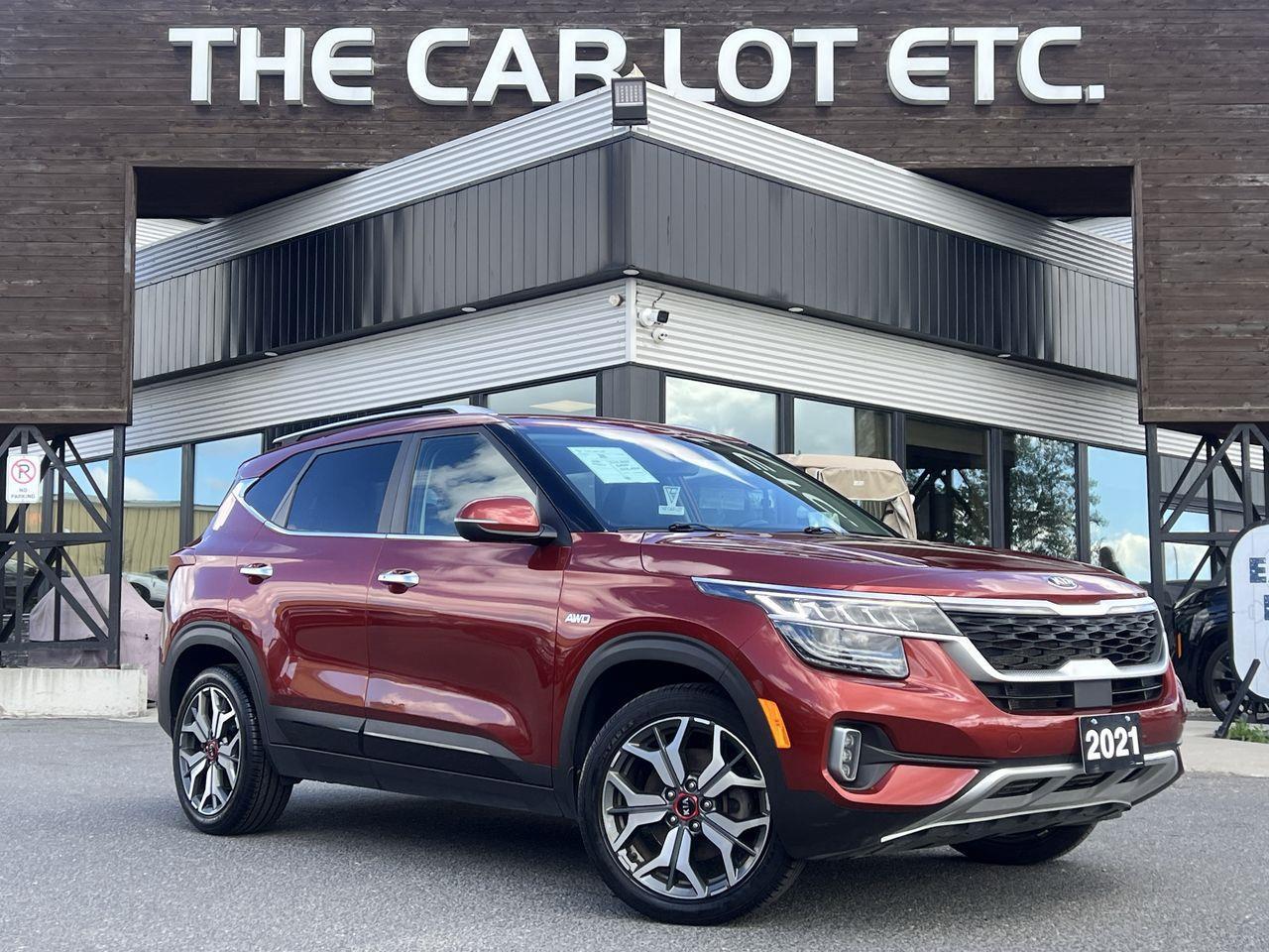 2021 Kia Seltos SX Turbo AWD, MOONROOF, HEATED LEATHER SEATS, SIRIUS XM, BACK UP CAM, NAV, HEATED STEERING WHEEL!! Photo0