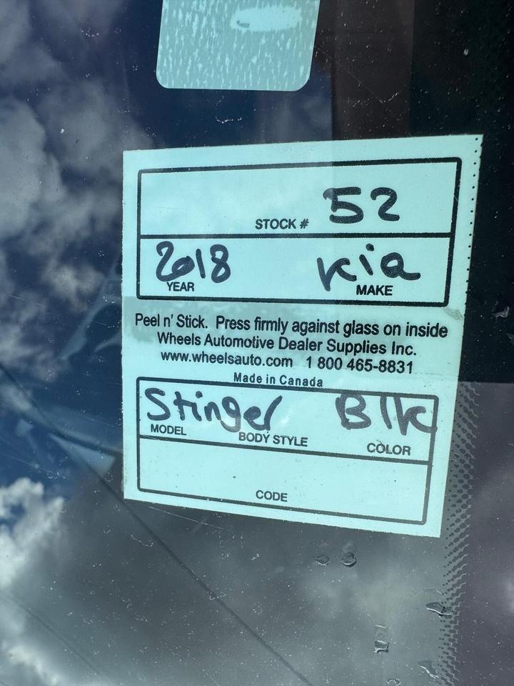 2018 Kia Stinger GT LIMITED, RED LEATHER, LOADED, AWD, CERTIFIED Photo