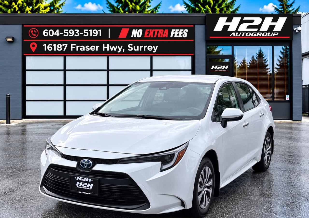 White 2024 Toyota Corolla Hybrid Continuously Variable Transmission