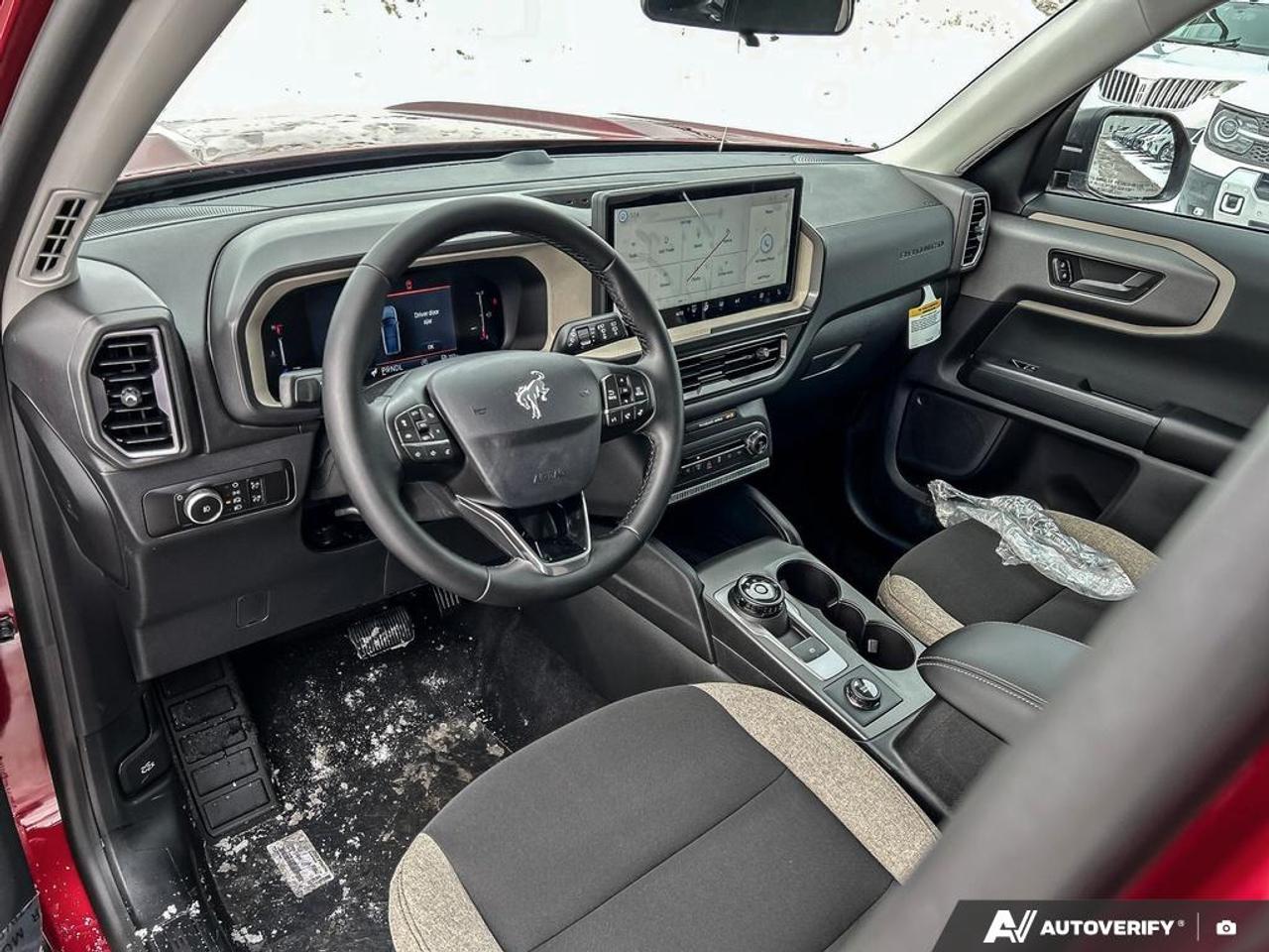 2026 Ford Bronco Sport Big Bend EQUIP GROUP 200A | RUBY RED METALLIC TC | SMOKED TRUFFLE EASY CLEAN CLOTH | 1.5L ECO ENG | 8-SPD A/T | 18 DARK GRAVITY GREY ALUM WHL | CONVENIENCE PKG | FLR LINERS FR-RR W/O CRPT MTS Photo