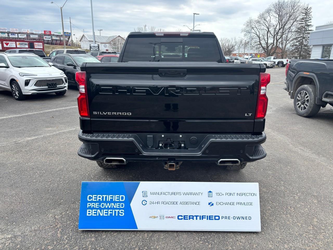 2022 Chevrolet Silverado 1500 LT Trail Boss Used 2022 Gas Powered 6.2L V8 Crew Cab 4X4 Truck with Factory 2 Lift Kit, Spray-In Bedliner, Leather Heated Front Seats, Heated Steering Wheel, Power Sunroof, and a 13.4 Diagonal Touchscreen Radio wit Photo2