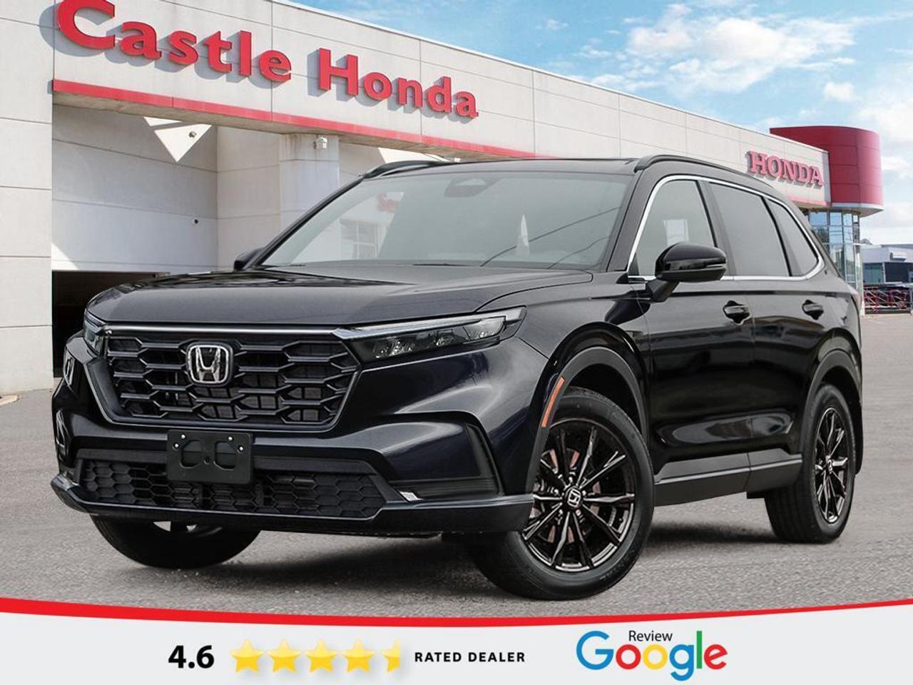 Discover smart utility and everyday confidence in this brand new 2026 Honda CR-V 4dr Awd Sport, now available at Castle Honda in Etobicoke. Finished in Crystal Black Pearl, this SUV brings a clean, modern look with the added assurance of all-wheel drive and an automatic transmission for smooth driving in changing Canadian conditions.    Built for busy days and weekend plans alike, the 2026 Honda CR-V 4dr Awd Sport is known for its roomy cabin, practical layout, and easy road manners. It delivers the versatility families want and the comfort commuters need, all in a well-balanced package that feels ready for every season.    FEATURES OF THE CR-V 4dr Awd Sport    &raquo;&raquo; Standard all-wheel drive for added traction  &raquo;&raquo; Sport trim adds athletic visual details  &raquo;&raquo; Automatic transmission supports smooth daily driving  &raquo;&raquo; Spacious SUV design suits active lifestyles    ADVANCED SAFETY FEATURES    &raquo;&raquo; Honda Sensing helps support driver awareness  &raquo;&raquo; Collision mitigation braking can assist stopping  &raquo;&raquo; Lane keeping assist helps maintain position  &raquo;&raquo; Road departure mitigation adds extra confidence    PERFORMANCE AND EFFICIENCY    &raquo;&raquo; All-wheel drive supports four-season road confidence  &raquo;&raquo; Automatic transmission delivers smooth power response  &raquo;&raquo; Balanced handling for city and highway  &raquo;&raquo; Efficient design supports everyday driving needs    COMFORT AND CONVENIENCE    &raquo;&raquo; Roomy cabin gives passengers space to relax  &raquo;&raquo; Four-door layout allows easy daily access  &raquo;&raquo; Flexible interior suits errands and travel  &raquo;&raquo; Quiet ride supports comfort on longer trips    TECHNOLOGY AND CONNECTIVITY    &raquo;&raquo; Clear driver displays keep information visible  &raquo;&raquo; User-friendly controls simplify daily operation  &raquo;&raquo; Modern cabin layout feels intuitive and clean  &raquo;&raquo; Smart design supports connected driving routines    CARGO SPACE    &raquo;&raquo; Wide rear opening helps load gear  &raquo;&raquo; Useful cargo room suits daily errands  &raquo;&raquo; Versatile storage supports weekend travel plans  &raquo;&raquo; SUV shape helps carry larger items    WHAT OTHER OWNERS LIKE    &raquo;&raquo; Comfortable ride quality for daily use  &raquo;&raquo; Practical cargo room for family needs  &raquo;&raquo; Confident all-wheel drive in poor weather  &raquo;&raquo; Easy driving manners in urban traffic    At Castle Honda in Etobicoke, this brand new 2026 Honda CR-V 4dr Awd Sport stands out for shoppers who want proven Honda practicality with a sporty edge. The Crystal Black Pearl exterior adds a premium look, while the SUV body style gives you the flexibility to handle workdays, school runs, road trips, and shopping stops with ease.    The 2026 Honda CR-V 4dr Awd Sport continues to be a smart choice for drivers who value comfort, useful space, and confidence on the road. Its automatic transmission makes every trip feel smooth and simple, while standard all-wheel drive helps you stay prepared when road conditions change through the year.    If you want a brand new SUV that blends style, versatility, and trusted Honda engineering, this 2026 Honda CR-V 4dr Awd Sport is ready to impress. Visit Castle Honda in Etobicoke and see how this well-rounded SUV fits your daily life with comfort, capability, and lasting value.    This 2026 Honda CR-V 4dr Awd Sports VIN is: 2HKRS4H58TH109726.