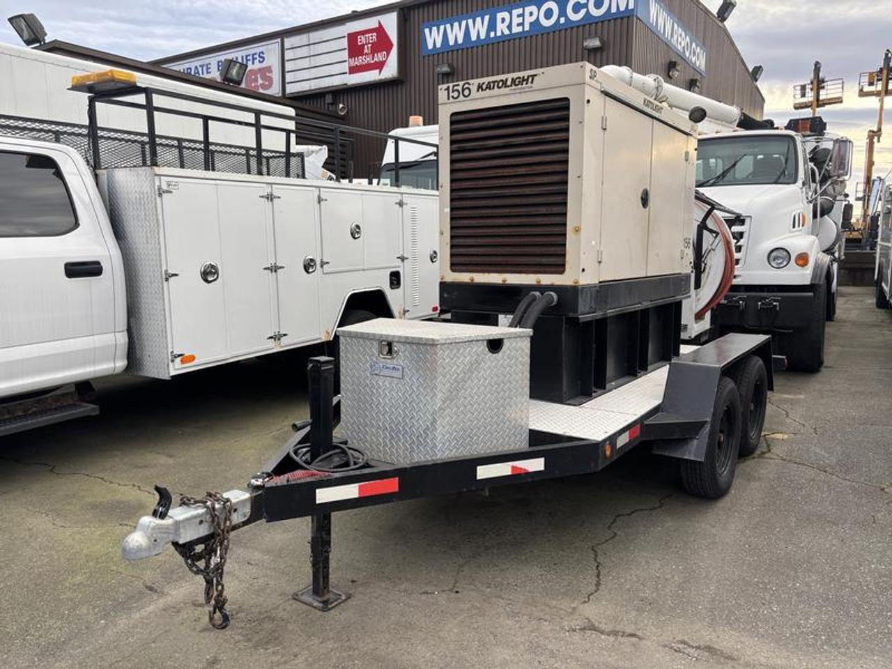 2005 Trailerman Trailer Diesel, with Katolight SED60FPJ4 60kW diesel generator set paired with a trailer for mobile power applications  $19,560.00 plus $375 processing fee, $19,935.00 total payment obligation before taxes.   Listing report, warranty, contract commitment cancellation fee, financing available on approved credit (some limitations and exceptions may apply). All above specifications and information is considered to be accurate but is not guaranteed and no opinion or advice is given as to whether this item should be purchased. We do not allow test drives due to theft, fraud, acts of vandalism and undetectable impaired driving. Instead we provide the following benefits: Complimentary Warranty (with options to extend), Limited Money Back Satisfaction Guarantee on Fully Completed Contracts, Contract Commitment Cancellation, and an Open-Ended Sell-Back Option. Ask seller for details or call 604-522-REPO(7376) to confirm listing availability.