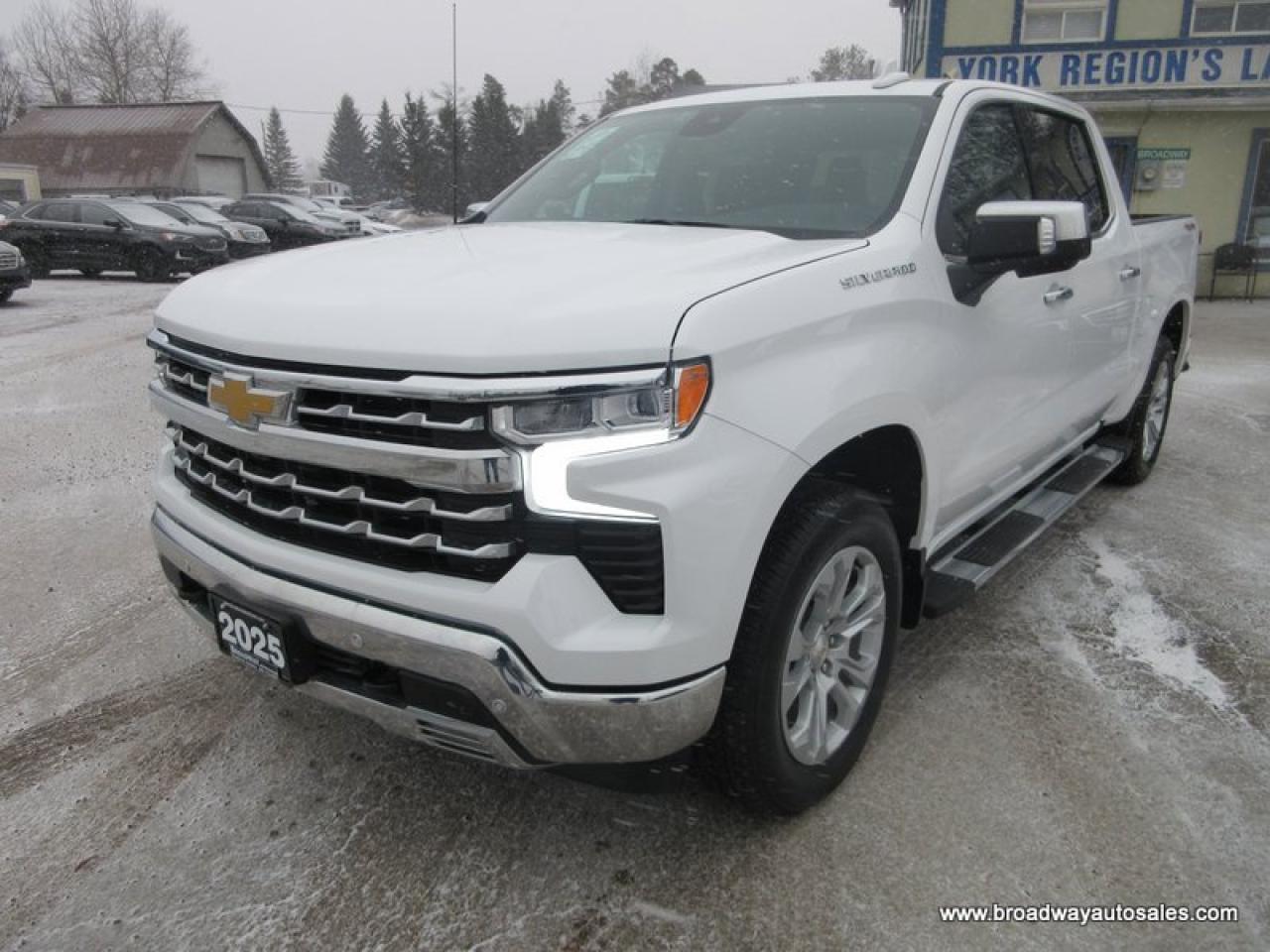 Used 2025 Chevrolet Silverado 1500 LOADED LTZ-EDITION 5 PASSENGER 5.3L - V8.. 4X4.. CREW-CAB.. SHORTY.. LEATHER.. HEATED SEATS & WHEEL.. BACK-UP CAMERA.. BOSE AUDIO.. for sale in Bradford, ON