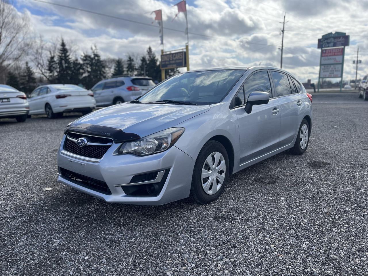 <p>*CERTIFIED,</p><p>We finance</p><p>Contact us for pre approval,</p><p>DINOS CARS</p><p>-Safety certification included in the price ( UNLESS SPECIFIED OTHERWISE ie. AS IS VEHICLES)</p><p>-IF YOU CANT COME TO US WELL DRIVE TO YOU ( WITHIN A REASONABLE DISTANCE TO VIEW) DELIVERY ALSO AVAILABLE</p><p>-Certified Quality Pre owned Vehicles</p><p>-Carfax history report available for every vehicle</p><p>-Licensing and tax are extra</p><p>-Open by Appointment Call or text(519)697-3866</p><p>-4016 Dundas St E, London, ON N5V 5C6</p><p>Looking for a reliable and versatile vehicle that can handle anything a Canadian winter throws your way? Then check out this sleek, silver 2016 Subaru Impreza 2.0i wagon, available now at Dinos Cars! With its classic design and practical wagon body style, this Impreza is ready to become your go-to vehicle, whether youre navigating city streets or escaping to the great outdoors. This Impreza comes with just 79,345km on the odometer, meaning its got plenty of life left to give.</p><p>This Impreza is equipped with Subarus legendary all-wheel-drive system and a smooth CVT transmission, ensuring confident handling and optimal fuel efficiency in all driving conditions. The black interior offers a comfortable and stylish cabin, perfect for daily commutes or weekend adventures. This Impreza is a fantastic choice for those seeking a practical, safe, and fun-to-drive vehicle.</p><p>Heres a taste of what this 2016 Subaru Impreza 2.0i offers:</p><ul><li><strong>Subarus Symmetrical All-Wheel Drive:</strong> Conquer any road condition with confidence.</li><li><strong>Fuel-Efficient CVT Transmission:</strong> Enjoy a smooth ride with impressive fuel economy.</li><li><strong>Spacious Wagon Design:</strong> Plenty of room for passengers and cargo.</li><li><strong>Proven Reliability:</strong> Subarus are known to last and last.</li><li><strong>Low Mileage:</strong> Only 79,345km, offering many years of use.</li></ul><p><strong><em>Powered by AutoIntelligence&trade;</em></strong> Vehicle information has been generated using artificial intelligence and is provided for informational purposes only. While efforts are made to ensure accuracy, please confirm all details directly with the dealer.</p>