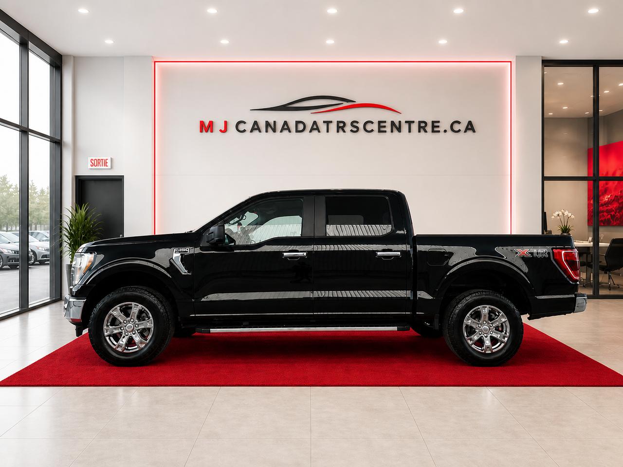 <p>&nbsp;</p><p><strong>Great Looking Crystal Metallic Black 2021 Ford F-150 SuperCrew XLT XTR Package 4WD</strong>, showing <strong>132,162 kms</strong>, backed by <strong>LOCAL ONTARIO OWNERSHIP according to a VERIFIED CARFAX HISTORY REPORT</strong>. This <strong>sharp and well-maintained Canadian truck</strong> offers excellent value and strong resale demand. Well equipped with <strong>XTR Chrome Appearance Package</strong>, <strong>SuperCrew full four-door cab</strong>, <strong>4WD</strong>, <strong>factory chrome wheels</strong>, <strong>running boards</strong>, <strong>tow package with trailer sway control</strong>, <strong>backup camera</strong>, <strong>blind spot monitoring</strong>, <strong>large touchscreen with Apple CarPlay & Android Auto</strong>, <strong>Bluetooth connectivity</strong>, &nbsp;<strong>keyless entry</strong>, <strong>dual zone climate control</strong>, <strong>steering wheel mounted controls</strong>, <strong>cruise control</strong><strong>, Bed liner, Hard Bed Cover18 chrome wheels surrounded by 4 good michelins,</strong>, and more. A <strong>clean, well-equipped F-150 with verified Carfax history</strong>, priced competitively and <strong>ready to serve its next owner for years to come.</strong></p><p><strong data-start=876 data-end=888>PRICING:</strong> Sale price <strong data-start=900 data-end=950>plus $299 Ontario Safety Standards Certificate</strong>,Plus <strong data-start=952 data-end=969>$22 OMVIC fee</strong>, Plus <strong data-start=971 data-end=978>HST</strong>, and Plus <strong data-start=984 data-end=1021>$59 new plates).</strong></p><p data-start=1023 data-end=1281>At <strong data-start=1026 data-end=1056>M & J Canada Trucks Centre</strong>, we&rsquo;re proud to be your <strong data-start=1081 data-end=1117>Certified Pre-Owned Truck Centre</strong> with new arrivals daily, specializing in quality trucks and full-size SUVs. <strong data-start=1194 data-end=1241>Extended warranties available up to 3 years</strong> (extra charge &mdash; ask sales for details).</p><p data-start=1283 data-end=1399><strong data-start=1283 data-end=1309>PLEASE CALL 416-829-7525</strong> to confirm availability and book an appointment, or visit <strong data-start=1368 data-end=1399><a class=decorated-link cursor-pointer target=_new rel=noopener data-start=1370 data-end=1397>www.MJCanadaTrucksCentre.ca</a></strong></p><p>&nbsp;1820 Shawson Drive, Unit 6-7-8, Mississauga.</p><p>&nbsp;<strong data-start=1410 data-end=1468>A Tradition of Quality & Trust for More Than 30 Years.</strong></p>