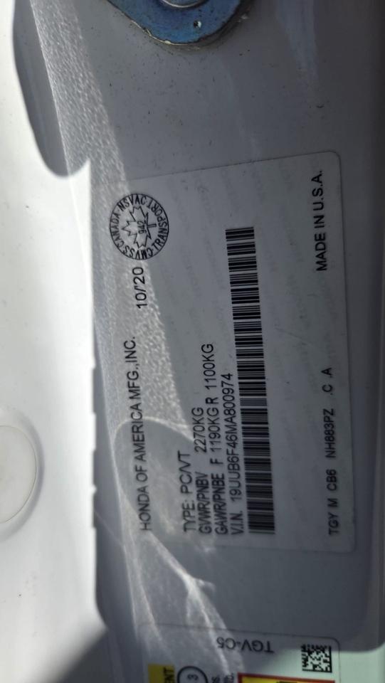 2021 Acura TLX TECH, LEATHER, SUNROOF, 130KMS, CERTIFIED Photo