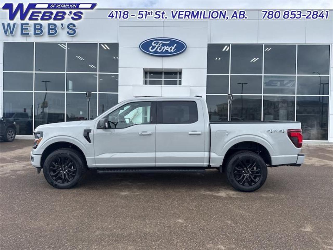<b>Tailgate Step, Power Sliding Rear Window!</b><br> <br> <br> <br>The 2026 Ford F-150 stands ready with rugged utility, smart features and a presence that commands attention on any road. <br> <br>The 2026 Ford F-150 combines proven leadership in toughness with smart innovation to deliver a truck built for real-world demands. Inside, the cabin features refined materials, intuitive tech and comfortable seating to support both driver and passengers on every journey. With its strong presence, flexible design and Fords legacy of dependability, the F-150 is ready for whatever work or play you throw its way.<br> <br>This Avalanche Crew Cab 4X4 pickup has a 10 Speed Automatic transmission and is powered by a 400HP 3.5L V6 Cylinder Engine. <br> <br> Our F-150s trim level is XLT. This vehicle has been upgraded with the following features: Tailgate Step, Power Sliding Rear Window.<br><br> View the original window sticker for this vehicle with this url <b><a href=http://www.windowsticker.forddirect.com/windowsticker.pdf?vin=1FTFW3L8XTKD52023 target=_blank>http://www.windowsticker.forddirect.com/windowsticker.pdf?vin=1FTFW3L8XTKD52023</a></b>.<br> <br>To apply right now for financing use this link: <a href=https://www.webbsford.com/financing/ target=_blank>https://www.webbsford.com/financing/</a><br><br> <br/>    0% financing for 72 months. 0.99% financing for 84 months. <br> Buy this vehicle now for the lowest bi-weekly payment of <b>$497.54</b> with $0 down for 84 months @ 0.99% APR O.A.C. ( taxes included, $199 documentation fee   / Total cost of borrowing $3082   ).  Incentives expire 2026-06-01.  See dealer for details. <br> <br>Webbs Ford is located at 4118 - 51st Street in beautiful Vermilion, AB. <br/>We offer superior sales and service for our valued customers and are committed to serving our friends and clients with the best services possible. If you are looking to set up a test drive in one of our new Fords or looking to inquire about financing options, please call (780) 853-2841 and speak to one of our professional staff members today.   Vehicle pricing offer shown expires 2026-05-31.  o~o