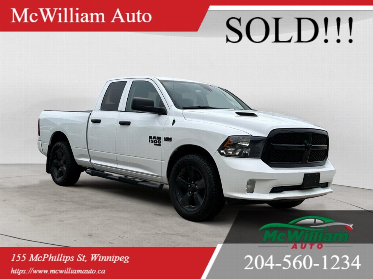<br>At McWilliam Auto we pride ourselves on being the number 1 priced dealer in Manitoba. Our key focus is ensuring the quality of our vehicles are top notch while maintaining an excellent price. McWilliam auto is best known for being a changer of todays in.car market.in. The number one, no hassle price, makes buyers get the right price no matter if you know or dont know todays car market. Our in.1 price.in. policy ensures all customers get the best possible price. Yes you heard it right, 1 price is the best price!<br><br> Our lot is always full of great options no matter what your needs are, with over 100 quality pre-owned vehicles in stock we got you covered! If you are in the market for a Truck, SUV, Van or Sedan and are looking for quality at a great price then look no further and call today, One of our Knowledgeable and dedicated Sales people will steer you in the right direction. <br><br> We also offer the best priced Premium warranties and seamless onsite financing here to improve your buying experience. Our Finance manager is the best in the Business! working quickly and diligently to secure you affordable financing is our specialty. Give us a call and get pre approved today!<br><br>DEALER PERMIT #4611<br><br>Call today: 204-560-1234<br><br>Visit us TODAY at 155 McPhillips St, Winnipeg, MB <br><br>Website: www.mcwiliamauto.ca<br><br>Email: winnipegcar@gmail.com<br><br>Click here to get pre approved:<br><br>https://www.mcwilliamauto.ca/car-loan-application/actual vehicle for the actual information. <br><br> IMPORTANT DISCLAIMER : This vehicle is a used vehicle, all the features and information may not be accurate from the descriptions above, please check the <br><br> <br><br>