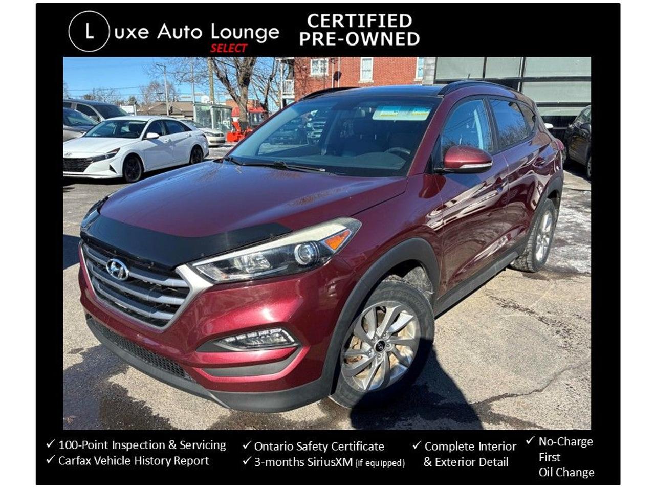 2017 Hyundai Tucson SE - AWD, LEATHER, SUNROOF, HEATED SEATS & WHEEL! Photo