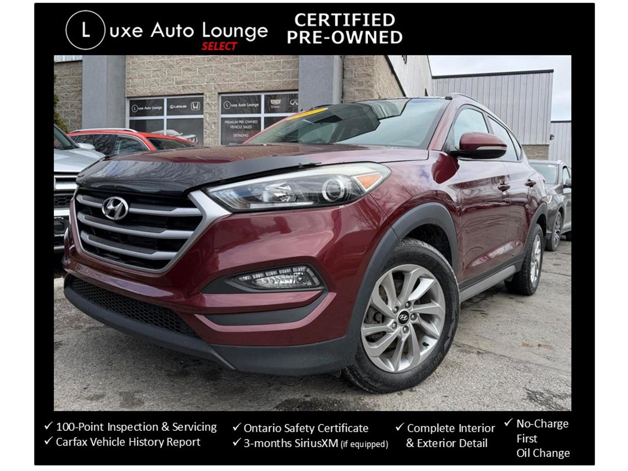 2017 Hyundai Tucson SE - AWD, LEATHER, SUNROOF, HEATED SEATS & WHEEL!