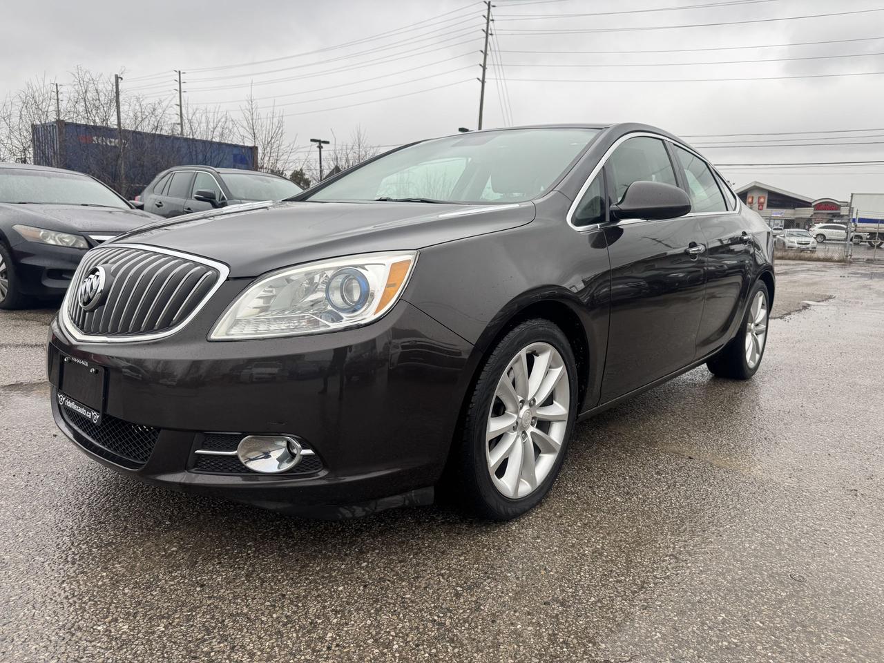 <div>2014 Buick Verano Convenience 1 comes in excellent condition,,,,LOW KILOMETRES,,,,CLEAN CAARFAX REPORT,,,,runs & drives like brand new.... Equipped with Backup Camera, Power Steering Wheel, Power mirrors, heated mirrors, heated seats, Power doors lock, Bluetooth, Cruise Control and much more....Fully certified included in the price, HST & Licensing extra, this vehicle has been serviced in 2015, 2016, 2017, 2018, 2019, 2020 & up to recent in Buick Store...Financing available with the lowest interest rates and affordable monthly payments............Please contact us @ 4 1 6 5 4 3 4 4 3 8 for more details....At Rideflex Auto we are serving our clients across G.T.A, Toronto, Vaughan, Richmond Hill, Newmarket, Bradford, Markham, Mississauga, Scarborough, Pickering, Ajax, Oakville, Hamilton, Brampton, Waterloo, Burlington, Aurora, Milton, Whitby, Kitchener London, Brantford, Barrie, Milton.......</div><div>Buy with confidence from Rideflex Auto... &nbsp;&nbsp;</div><div><br></div><div><br></div>