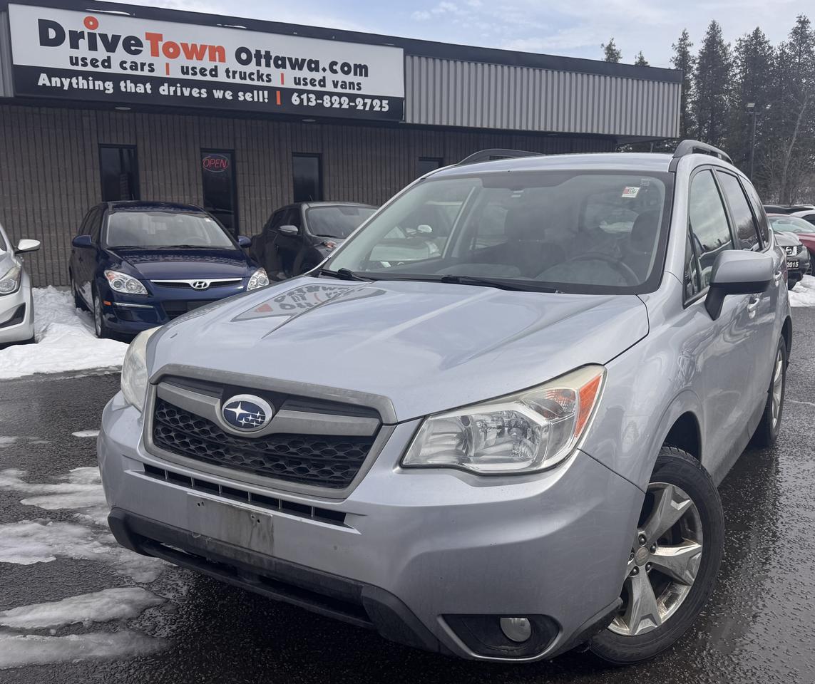 <p data-start=0 data-end=588>2015 SUBARU FORESTER 2.5i CONVENIENCE AWD &ndash; RELIABLE, PRACTICAL & FUEL-EFFICIENT!<br data-start=81 data-end=84>LIKE NEW &ndash; LEGENDARY <span class=hover:entity-accent entity-underline inline cursor-pointer align-baseline><span class=whitespace-normal>Subaru</span></span> QUALITY, SMOOTH DRIVE & GREAT ALL-WEATHER CONFIDENCE!<br data-start=196 data-end=199>2.5L H4 BOXER ENGINE + CVT + SYMMETRICAL AWD &ndash; QUIET, EFFICIENT & BUILT FOR LONG-TERM RELIABILITY!<br data-start=297 data-end=300>CONVENIENCE TRIM WELL EQUIPPED WITH GREAT FEATURES: HEATED CLOTH SEATS, BACKUP CAMERA, POWER WINDOWS & LOCKS, CRUISE CONTROL & KEYLESS ENTRY!<br data-start=473 data-end=476>PERFECT FOR COMMUTERS, FAMILIES OR OUTDOOR ADVENTURES &ndash; SAFE, SPACIOUS & DEPENDABLE!<br data-start=560 data-end=563>EASY FINANCING AVAILABLE!</p><p data-start=590 data-end=627>ADVERTISED PRICE IS OUR FINANCE PRICE</p><p data-start=629 data-end=838 data-is-last-node= data-is-only-node=>DRIVETOWNOTTAWA.COM &ndash; COME VISIT US / VENEZ NOUS VISITER!<br data-start=686 data-end=689>TAXES AND LICENSING EXTRA. SEE DRIVETOWNOTTAWA.COM FOR CASH PRICE FINANCING CHARGES APPLY (BANK FEES, PPSA, INTEREST). QUEBEC SAFETY FEE APPLICABLE.</p>