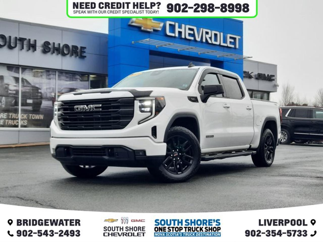 Recent Arrival! Odometer is 2336 kilometers below market average! Summit White 2024 GMC Sierra 1500 Elevation For Sale, Bridgewater 4WD 10-Speed Automatic 3.0L I6 Clean Car Fax, 10-Speed Automatic, 4WD, Seats, Front Bucket Cloth, 10-Way Power Driver Seat Adjuster w/Lumbar, 120-Volt Bed Mounted Power Outlet, 120-Volt Interior Power Outlet, 2 Charge-Only Rear USB Ports, 2 Charge/Data USB Ports, 6 Rectangular Black Tubular Assist Steps (LPO), ABS brakes, Air Conditioning, Alloy wheels, Auto-Locking Rear Differential, Automatic Emergency Braking, Automatic temperature control, Black GMC Emblems (LPO), Body Colour Header w/Gloss Black Mesh Grille Bars, Buckle to Drive, Cloth Rear Seat w/Storage Package, Colour-Keyed Carpeting Floor Covering, Deep-Tinted Glass, Delay-off headlights, Driver vanity mirror, Dual Exhaust System, Electric Rear-Window Defogger, Elevation Black Package (LPO), Floor-Mounted Centre Console, Following Distance Indicator, Front fog lights, Front Frame-Mounted Black Recovery Hooks, Front Rubberized-Vinyl Floor Mats, Fully automatic headlights, GMC Connected Access Capable, HD Rear Vision Camera, Heated door mirrors, Heated front seats, Heavy-Duty Air Filter, Hill Descent Control, Hitch Guidance, Illuminated entry, Keyless Open & Start, LED Cargo Area Lighting, Manual Tilt-Wheel & Telescoping Steering Column, Navigation System, Off-Road Suspension, OnStar & GMC Connected Services Capable, Outside temperature display, Power Door Locks, Power driver seat, Power Front Windows w/Driver Express Up/Down, Power Front Windows w/Passenger Express Down, Power Rear Windows w/Express Down, Preferred Equipment Group 3SB, Push Button Start, Radio data system, Rear Rubberized-Vinyl Floor Mats, Rear Wheelhouse Liners, Rear window defroster, Remote Vehicle Starter System, Security system, Speed control, Steering Wheel Audio Controls, Steering wheel mounted audio controls, Telescoping steering wheel, Theft Deterrent System (Unauthorized Entry), Traction control, Trailering Package, Trip computer, Variably intermittent wipers, Wi-Fi Hotspot Capable, X31 Hard Badge, X31 Off-Road Package.