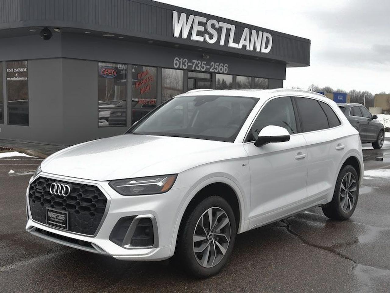 <p>Are you seeking a premium driving experience that seamlessly blends luxury and practicality? Look no further than this pristine 2022 Audi Q5 Progressiv, available now at Westland Auto Sales. This stunning white SUV with a sleek black interior is ready to elevate your daily commute and weekend adventures. With only 71,259km on the odometer, this meticulously maintained Q5 offers a compelling combination of style, performance, and advanced technology, all wrapped up in a package thats perfect for navigating the diverse Canadian landscape.</p><p>This Audi Q5 Progressiv is powered by a responsive 2L 4-cylinder engine paired with a smooth automatic transmission and Audis legendary All-Wheel Drive system, ensuring confident handling and impressive fuel efficiency. The spacious interior provides ample room for passengers and cargo, making it ideal for families and individuals alike. Experience the premium craftsmanship and innovative features that have made the Audi Q5 a leader in its class. Visit Westland Auto Sales today to see this exceptional SUV for yourself!</p><p>Here are some of the standout features that make this 2022 Audi Q5 Progressiv a must-see:</p><ul><li><strong>Quattro All-Wheel Drive:</strong> Conquer any road condition with confidence and control.</li><li><strong>Luxurious Interior:</strong> Experience premium materials and sophisticated design.</li><li><strong>Advanced Technology:</strong> Stay connected and entertained with cutting-edge features.</li><li><strong>Fuel-Efficient Performance:</strong> Enjoy a balanced combination of power and economy.</li><li><strong>Stylish Design:</strong> Turn heads with the Q5s elegant and modern aesthetic.</li></ul><p><strong><em>Powered by AutoIntelligence&trade;</em></strong> Vehicle information has been generated using artificial intelligence and is provided for informational purposes only. While efforts are made to ensure accuracy, please confirm all details directly with the dealer.</p>