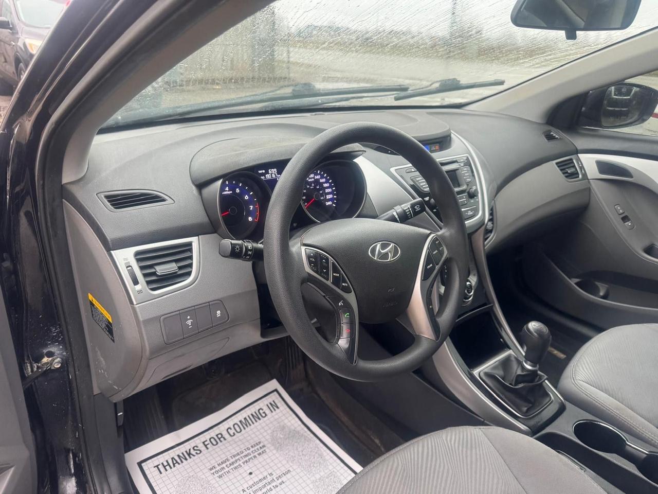 2013 Hyundai Elantra GL, MANUAL, RUNS WELL, ALLOYS, ONLY 190KMS, CERT Photo