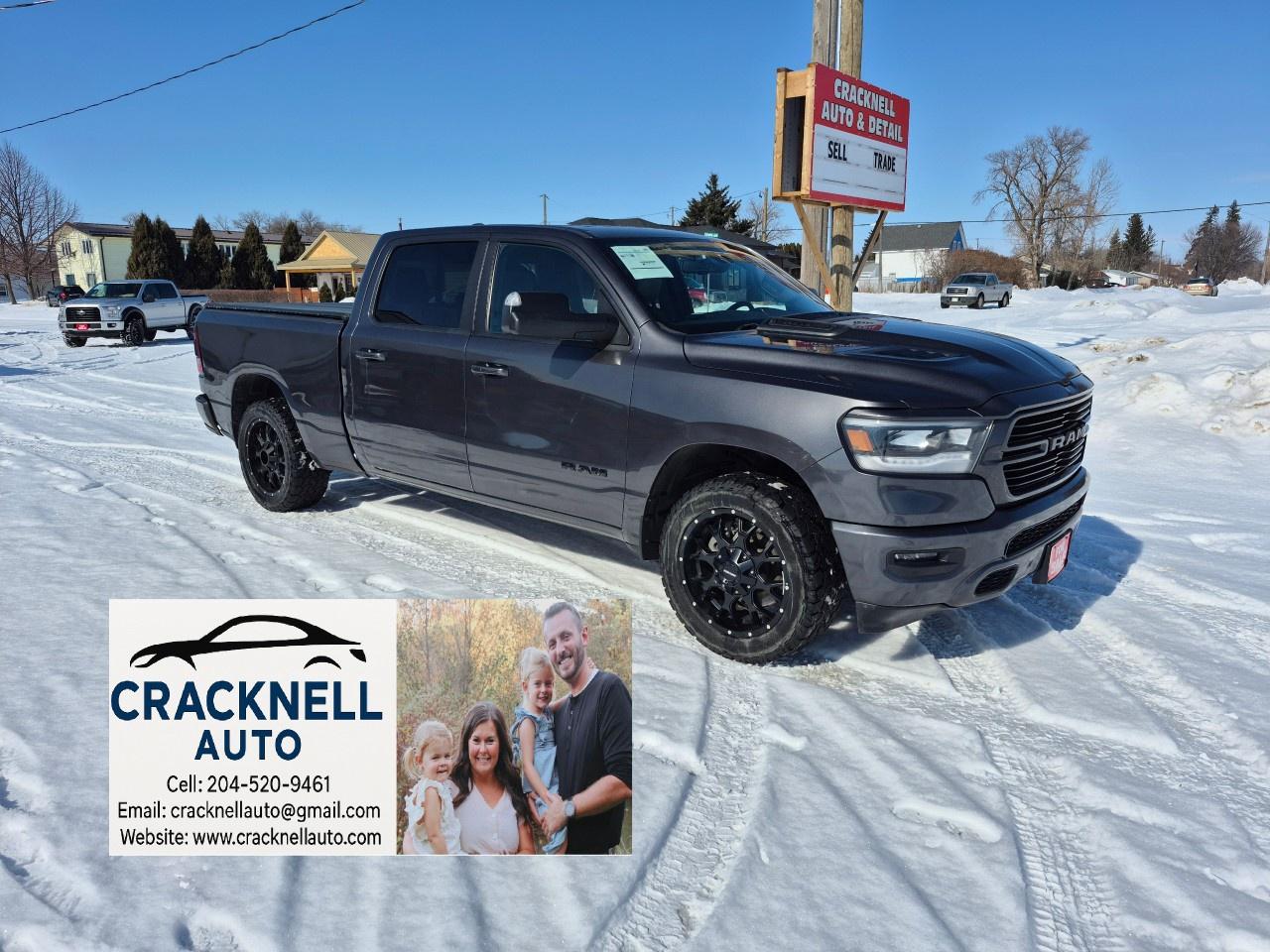 <p>2019 Ram 1500 Sport Crew Cab 4x4 - Clean Title/ Safetied - $234 Bi-Weekly + Tax</p><h3><span style=color:rgb( 15 , 15 , 15 )>﻿Located in Carberry, but capable of bringing to Brandon. Priced to Sell! Carfax Available, excellent condition</span></h3><ul><li><p>Sport Performance Hood</p></li><li><p>Uconnect 12" Touchscreen </p></li><li><p>Apple CarPlay & Android Auto</p></li><li><p>Remote Start</p></li><li><p>Heated Front Seats & Steering Wheel</p></li><li><p>Rearview Camera</p></li><li><p>Tow Mirrors</p></li><li><p>Keyless Entry & Push-Button Start</p></li><li><p>Blind Spot Monitoring</p></li><li><p>Front & Rear Parking Sensors</p></li><li><p>Tonneau Cover</p></li><li><p>Local</p></li></ul><p>Financing Available/ Warranty Available /Trades Welcome /<span style=color:rgb( 15 , 15 , 15 )>delivery available.</span></p><p></p><p>Call/Text<u> 204-520-9461</u></p><p></p><p>Dealer #5905</p><p></p><p><strong>Vehicle available for dealer trading, perfect subprime car</strong></p><p></p><p>Treaty cards accepted - 7 Day insurances available meaning you can drive home the same day even if MPI is closed (good for weekends and after hours)</p>