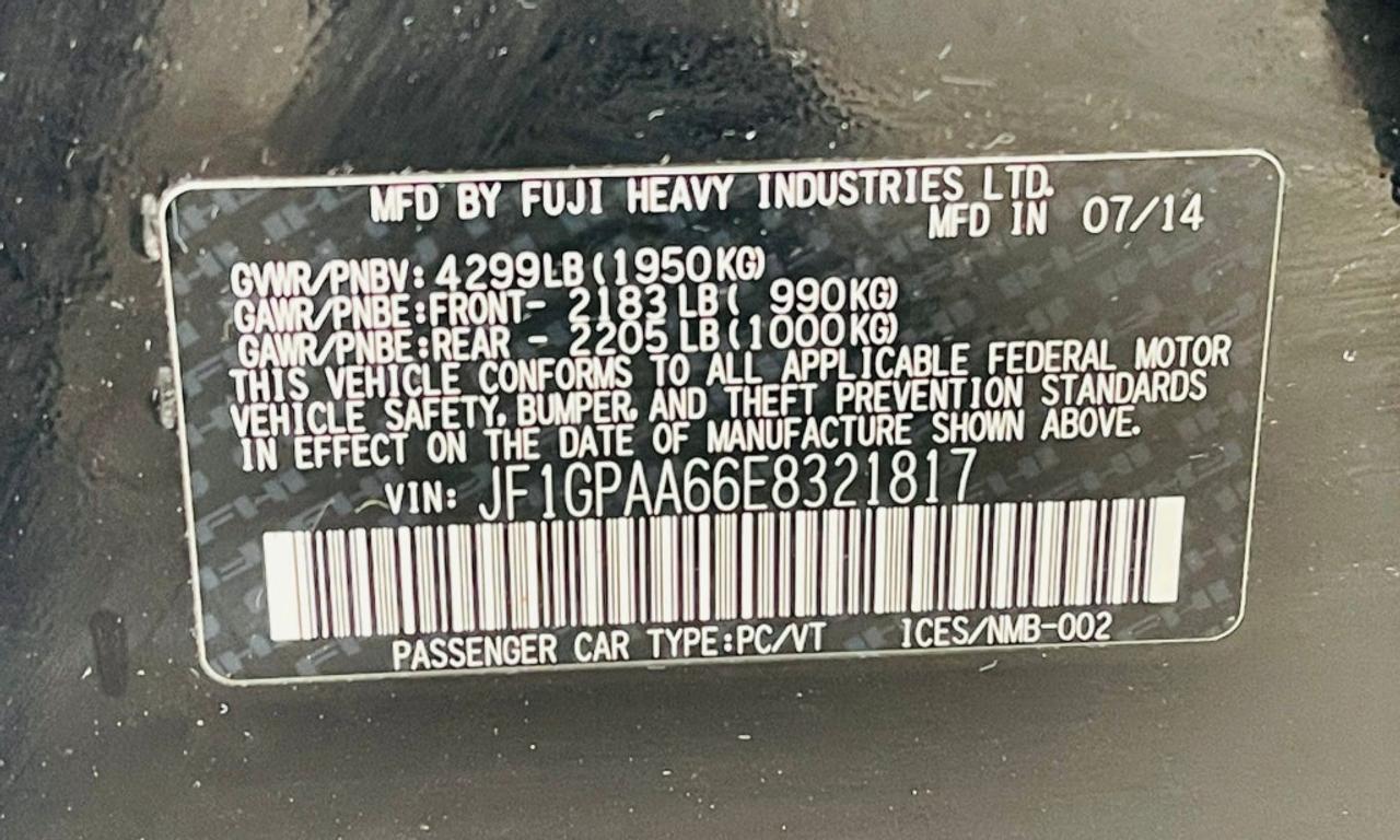 2014 Subaru Impreza 2.0i 4dr All-wheel Drive Sedan CVT Photo