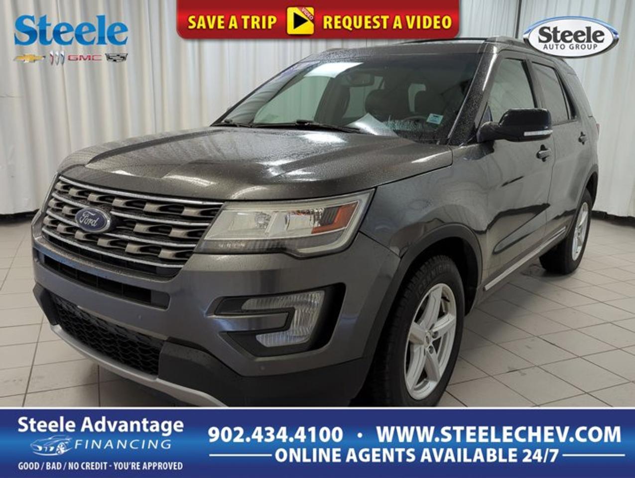 Discover a capable and family-ready 2017 Ford Explorer XLT at Steele Chevrolet Buick GMC in Dartmouth. This used SUV blends everyday comfort, strong V-6 performance, and four-wheel-drive confidence for changing Atlantic Canadian conditions. With 131,026 km, four doors, and an automatic transmission, this Explorer XLT is well suited for commuting, road trips, errands, and active weekends.The 2017 Ford Explorer XLT stands out with its balanced design and practical layout. Its 3.5-litre regular unleaded V-6 delivers smooth power for highway merging and confident passing, while the 4WD system adds extra traction on wet, snowy, or uneven roads. Inside, the cabin is built for busy family life, with easy access, useful storage, and flexible space.FEATURES OF THE Explorer XLTMid-size SUV with four full doorsAutomatic transmission for smooth daily driving3.5-litre V-6 gas engine powerFour-wheel drive for added tractionADVANCED SAFETY FEATURESFour-wheel disc brakes support controlled stoppingStability control helps maintain road composureTraction control assists on slippery surfacesMultiple airbags support occupant safety needsPERFORMANCE AND EFFICIENCY3.5-litre V-6 delivers smooth accelerationAutomatic transmission supports relaxed daily drivingFour-wheel drive boosts all-season confidenceRegular unleaded fuel keeps refuelling simpleCOMFORT AND CONVENIENCEFour-door access helps family entry easeSpacious cabin supports daily passenger comfortRaised ride height improves outward visibilityFlexible interior suits errands and travelTECHNOLOGY AND CONNECTIVITYDriver-focused controls are easy to reachClear instrument layout supports quick checksAutomatic transmission simplifies urban traffic drivingPractical cabin design supports everyday useCARGO SPACERear cargo area fits daily essentialsSUV layout supports versatile loading optionsWide opening helps load bulky itemsCabin storage aids organized family travelAWARDS & RECOGNITIONSTop Safety Pick, Insurance Institute for Highway Safety, 2017Best Buy Award, The Car Guide, 2017WHAT OTHER OWNERS LIKEStrong V-6 power for highway travelConfident four-wheel-drive winter road capabilitySpacious interior for family daily useUseful cargo room for active lifestylesThis 2017 Ford Explorer XLT is a smart choice for drivers who need utility without giving up comfort. It offers the higher seating position many SUV shoppers want, plus the secure feel of four-wheel drive and the smooth response of an automatic transmission. The V-6 engine gives this Explorer XLT solid capability for full passenger loads, cottage runs, and long-distance travel.For families in Dartmouth and beyond, this used 2017 Ford Explorer XLT brings together the right mix of size, strength, and practicality. Its four-door configuration makes entry and exit easy for passengers, while the roomy interior helps handle busy schedules, sports gear, groceries, and luggage. The overall package is versatile, dependable in varied weather, and ready for daily life in Nova Scotia.At Steele Chevrolet Buick GMC, this 2017 Ford Explorer XLT offers proven SUV value with the features shoppers care about most: automatic convenience, 4WD confidence, and V-6 performance. If you want a capable used SUV with broad appeal and practical flexibility, this Explorer XLT deserves a close look.This 2017 Ford Explorer XLTs VIN is: 1FM5K8D82HGB17057 .