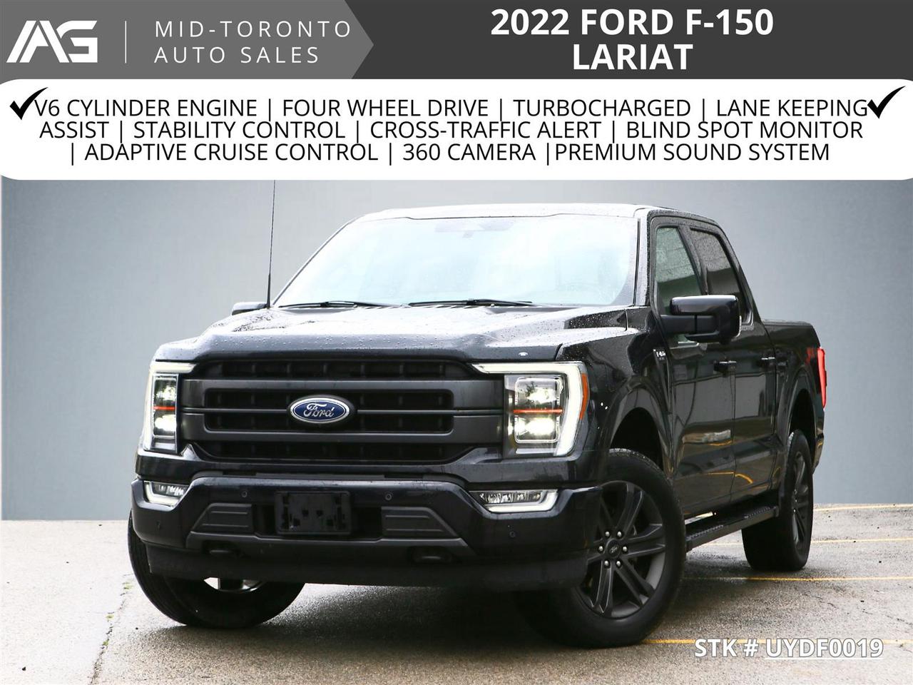 2022 Ford F-150 Lariat SuperCrew 4X4 Panoramic Roof | FX4 | Power Tail Gate | 360 Camera Photo