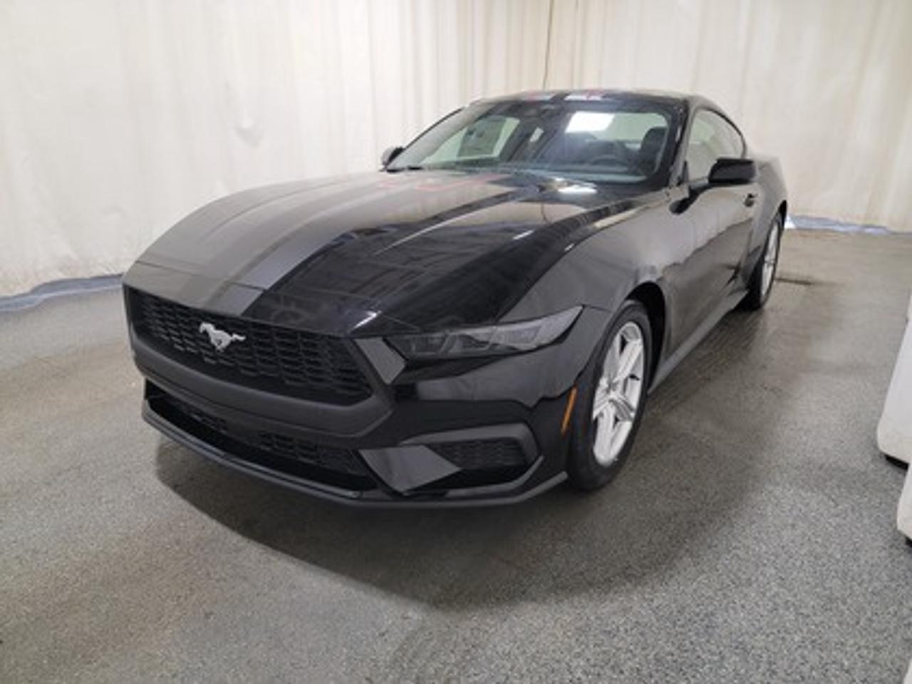This new 2026 Ford Mustang EcoBoost Premium looks eye catching in the color Shadow Black. This fastback comes with the 2.3L EcoBoost engine which connects you to the road with this 10-speed automatic transmission. This popular engine produces 315 horsepower and 350 lb.-ft of torque.  

Key Features:
Ford Co-Pilot 360 Technology 
Lane Keep Assist 
Heated Steering Wheel
Rear View Camera 
Adaptive Cruise Control
Rain Sensing Wipers 
Rear Parking Sensors 
Ford Connectivity Package (1-year included)*
SYNC 4W/ 9 Speaker Stereo System
Wireless Apple Car Play/Android Auto Connection 
Leather Heated Seats
13.2 LCD Touchscreen
Pre- Collison Assist 
3.15 Limited Slip Axle 
18 X 8 Painted Shadow Silver Cast Aluminum 
Dual-Zone Climate Control 
6-Way Power Drivers Seat & 4-Way Power Passenger Seat

This vehicle comes with the All-Weather Packageready to take on any season!
Snow, rain, mud, or sunshinethis vehicle is built for it all! The All-Weather Package adds extra protection where it matters most, with premium mud flaps to shield your paint from road debris, all-weather floor mats to protect your interior from lifes messes, and Xpel paint protection to help guard against those infuriating rock chips. Drive with confidence, knowing your investment is protected from Regina's elements.

Bennett Dunlop Ford, proudly serving Regina for over 40 years, is conveniently located at 770 Broad Street. With over 3,500 Google reviews, our reputation reflects our commitment to providing a fast, easy, and enjoyable vehicle-buying experience. We eliminate the hassle with no admin or documentation fees, transparent upfront pricing that lets you shop with total confidence. But were more than just a dealershipwere driven to make a difference by supporting local community initiatives and events that matter to you. Visit Bennett Dunlop Ford today and experience why were Reginas trusted choice for quality vehicles, exceptional service, and a genuine commitment to driving change in our community!