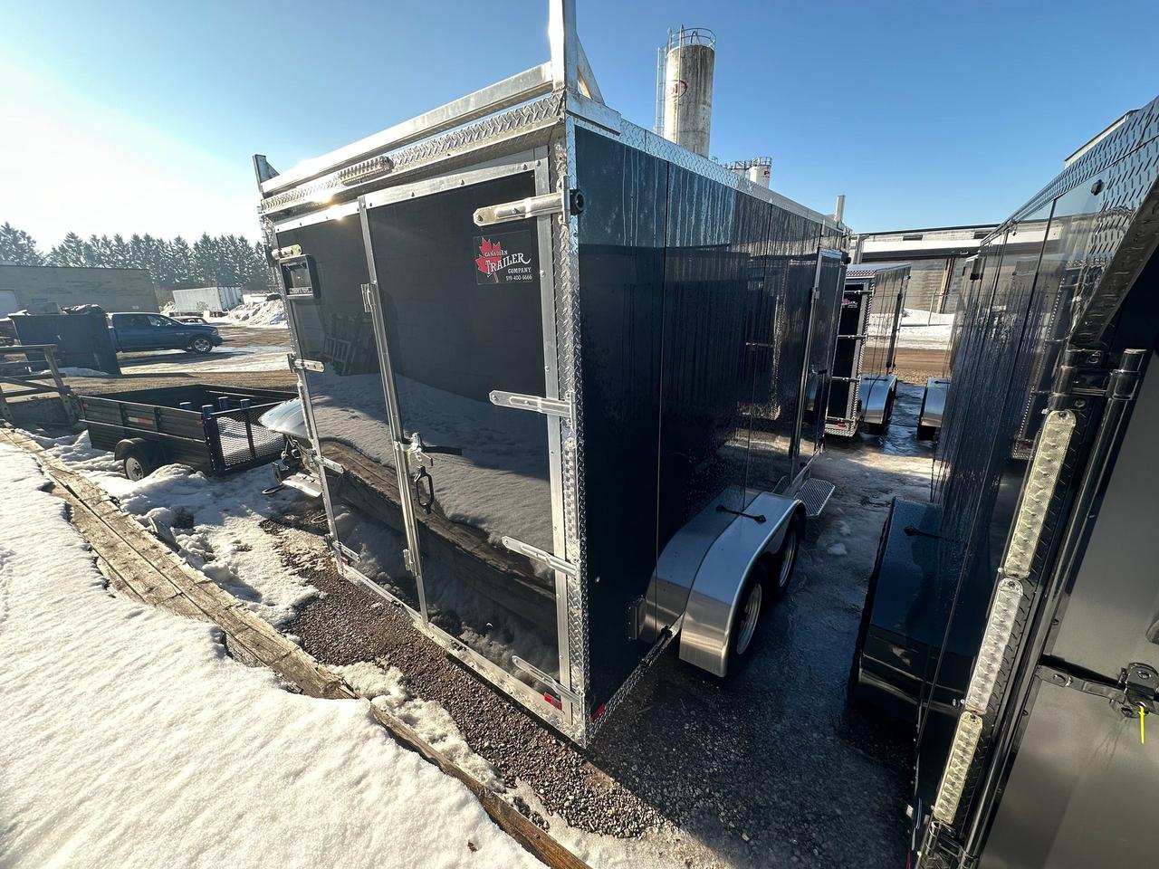 2025 Canadian Trailer Company 7x14 V Nose Cargo Trailer Aluminum Tandem Axle Photo2